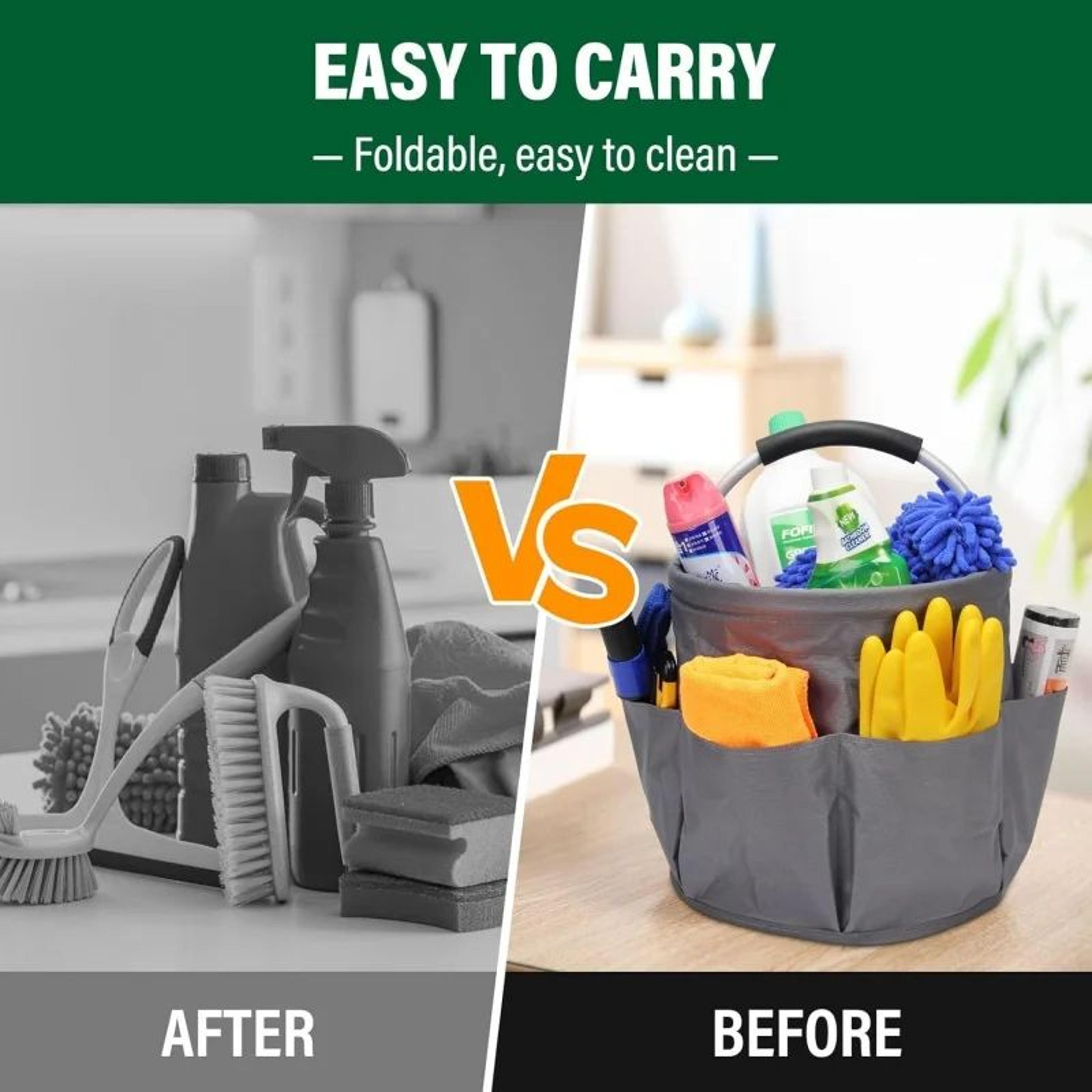 Portable Folding Outdoor Basket  NonWoven Fabric Drawstring Storage Carrier For Camping Picnic Beac 1