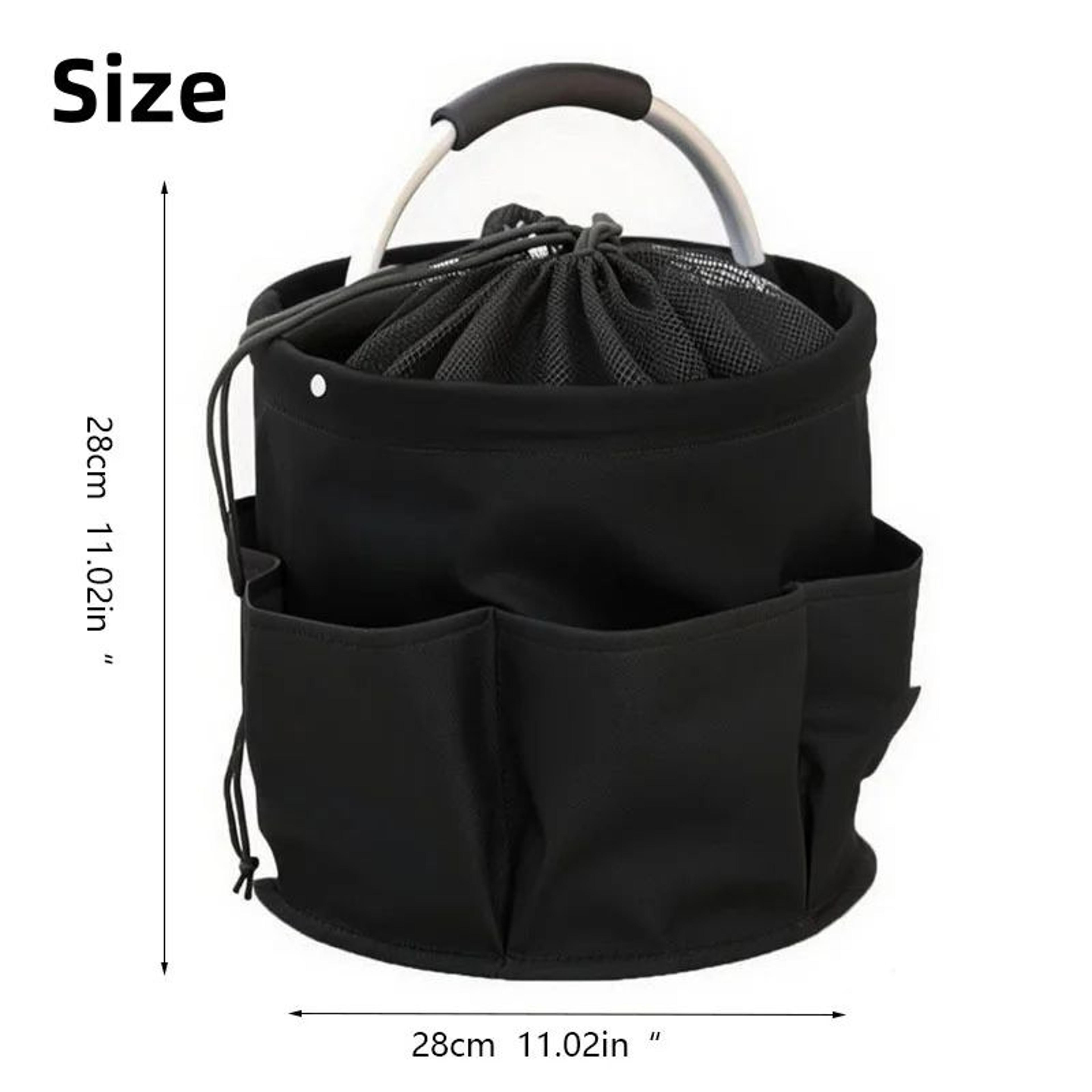 Portable Folding Outdoor Basket  NonWoven Fabric Drawstring Storage Carrier For Camping Picnic Beac 5