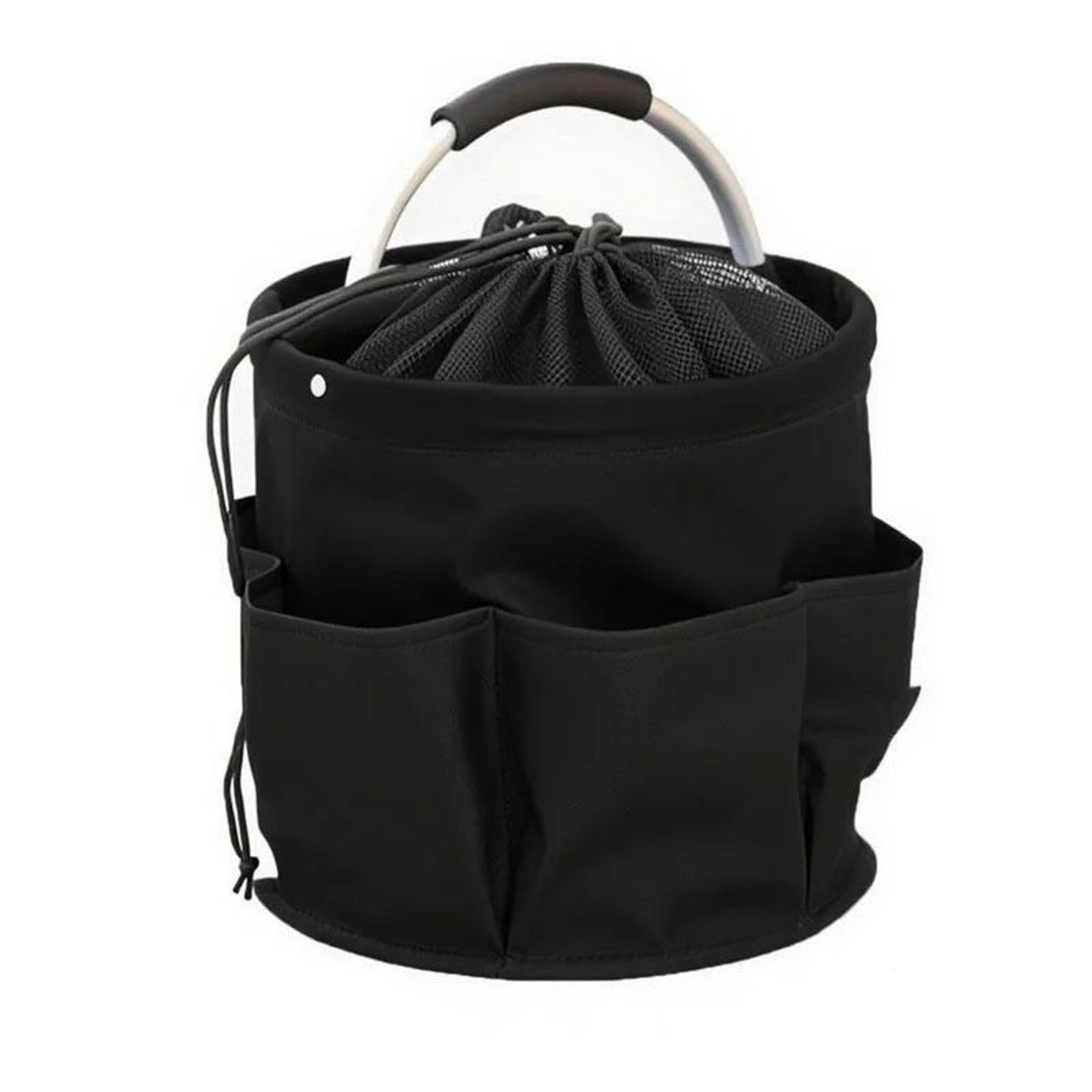 Portable Folding Outdoor Basket  NonWoven Fabric Drawstring Storage Carrier For Camping Picnic Beac 7