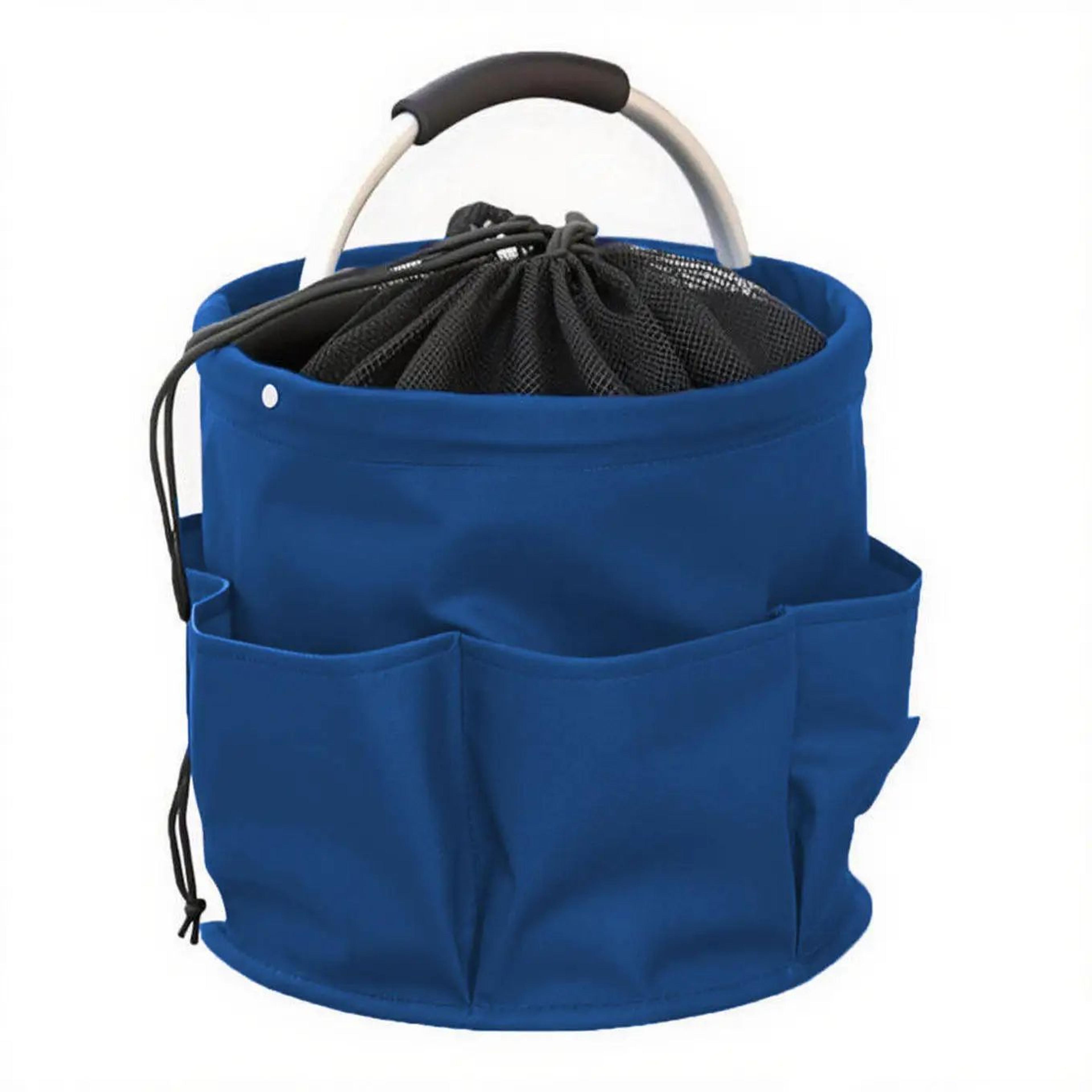 Portable Folding Outdoor Basket  NonWoven Fabric Drawstring Storage Carrier For Camping Picnic Beac 8
