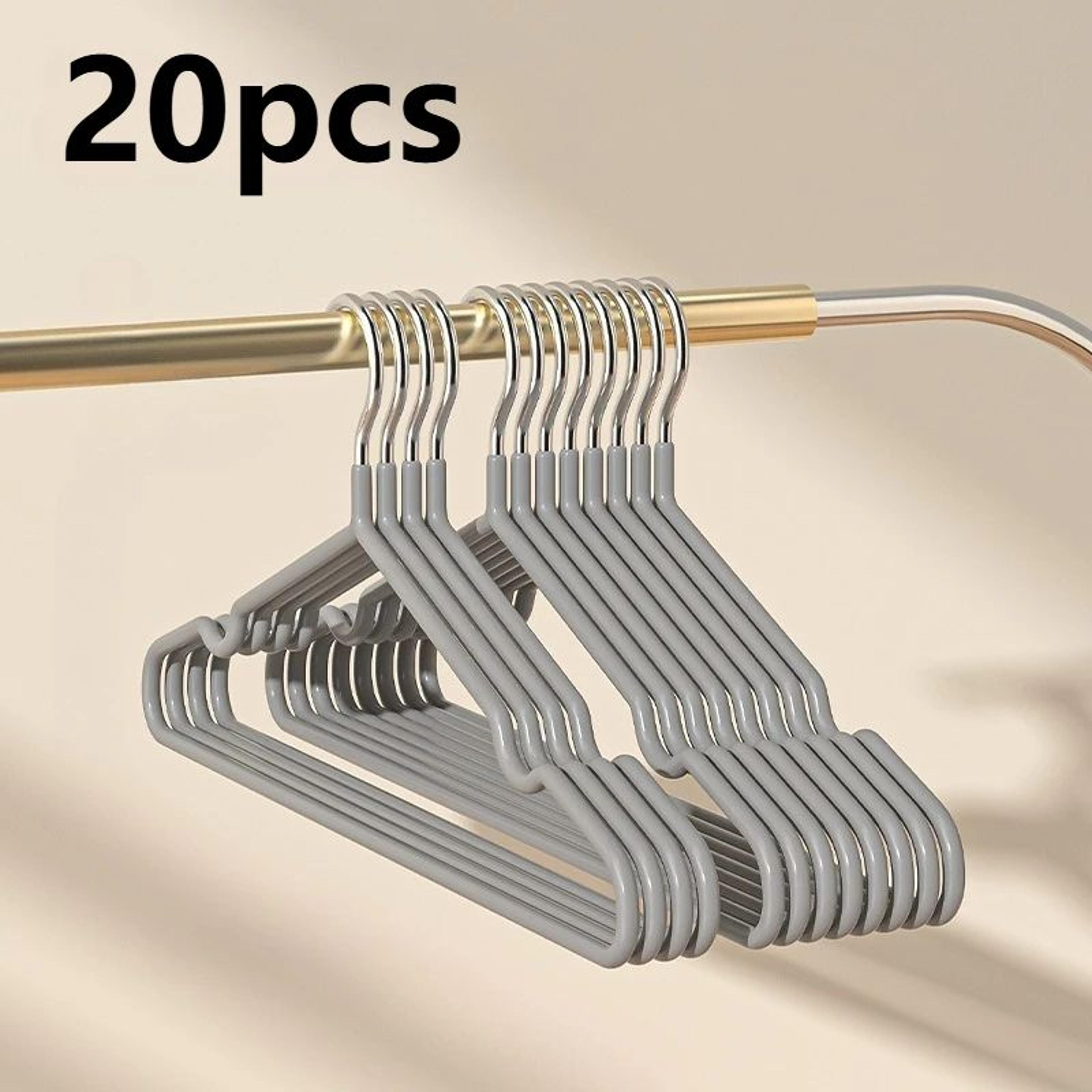 Heavy Duty Metal Clothes Hangers  AntiSlip Space Saving Closet Organizers For Home Boutique Garage  7
