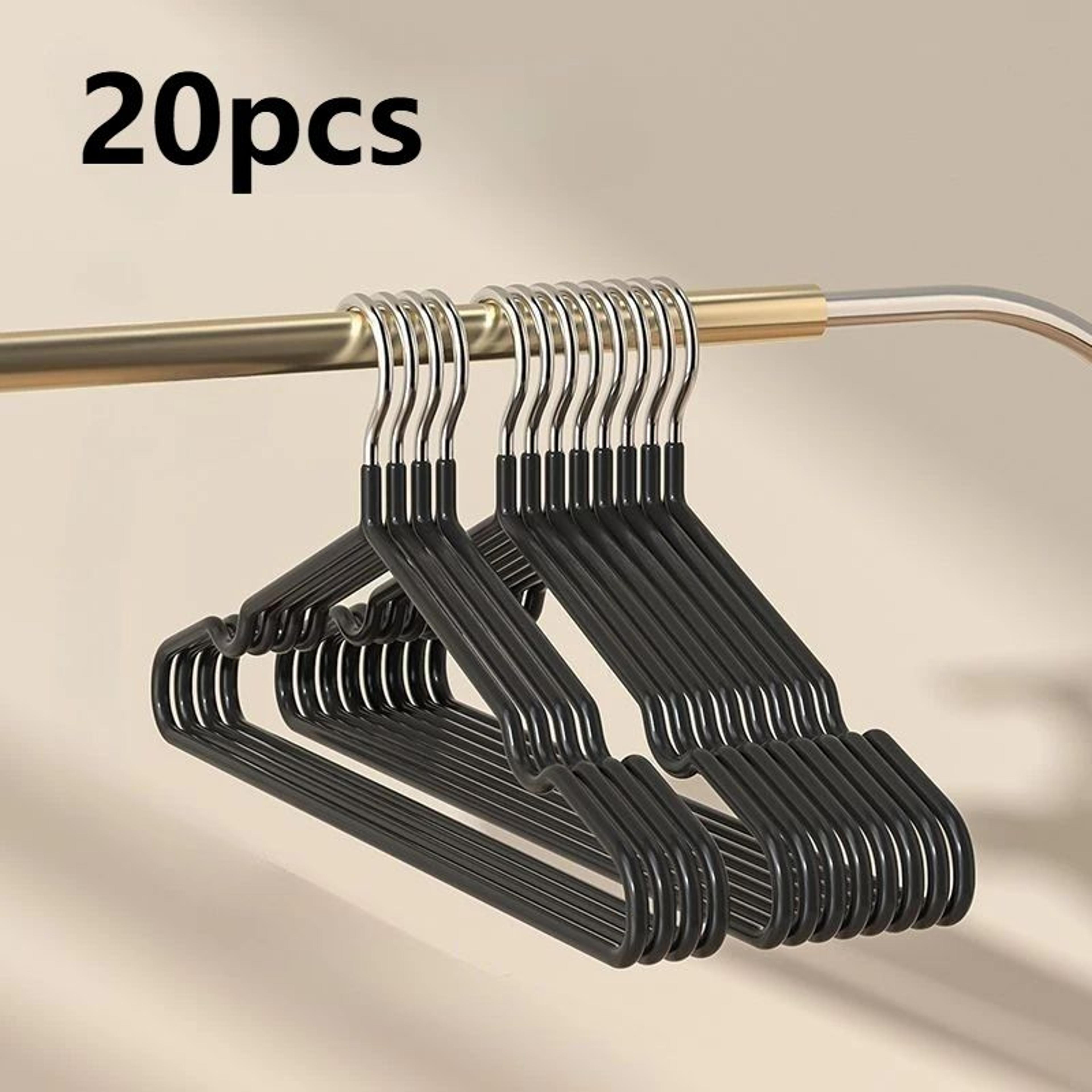 Heavy Duty Metal Clothes Hangers  AntiSlip Space Saving Closet Organizers For Home Boutique Garage  10