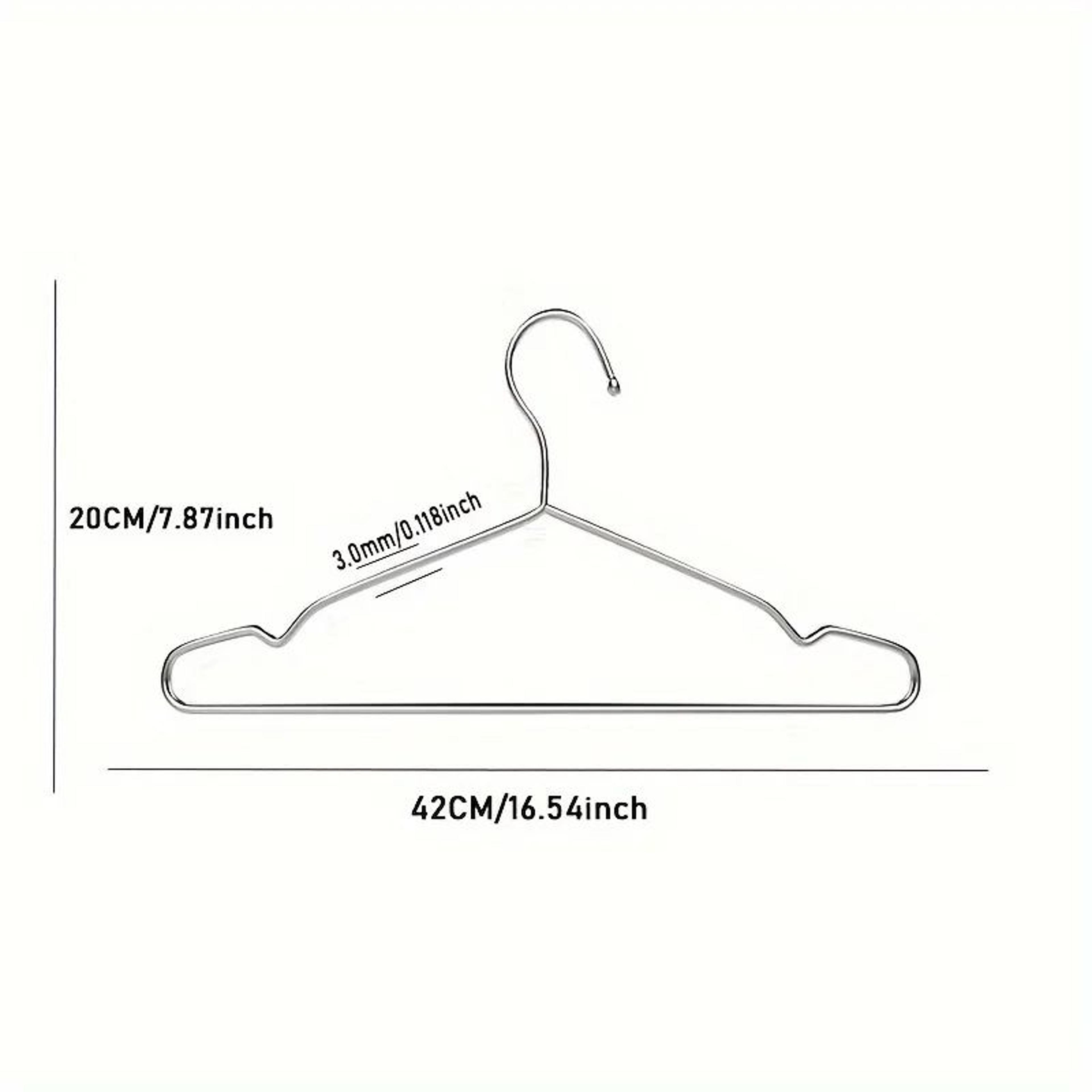 Heavy Duty Stainless Steel Hangers  165 In Ultra Thin Space Saving Polished Metal Clothes Hangers F 5