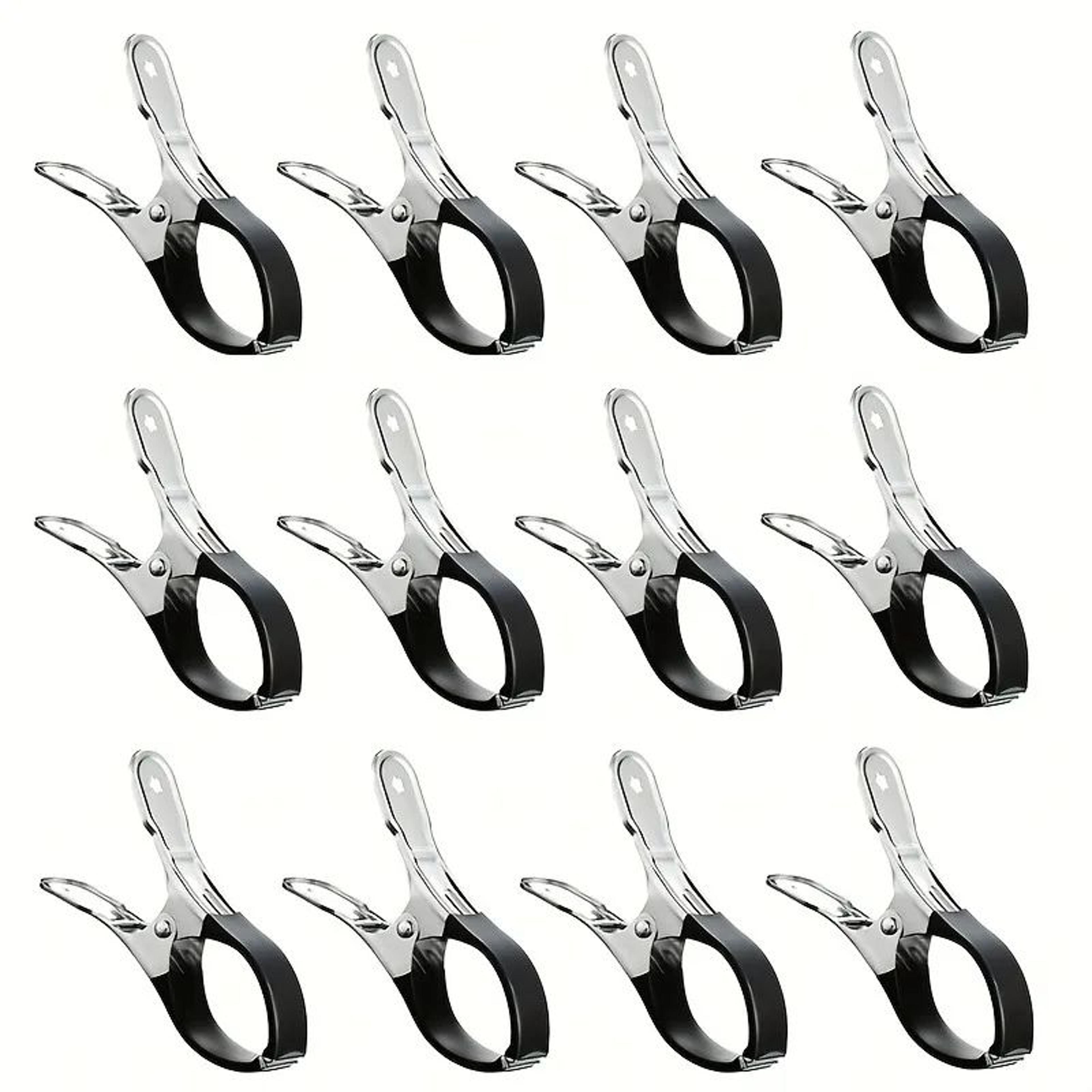Heavy Duty Pool Cover Clips  Durable Stainless Steel Windproof Spring Clamps With Plastic Handles F 6