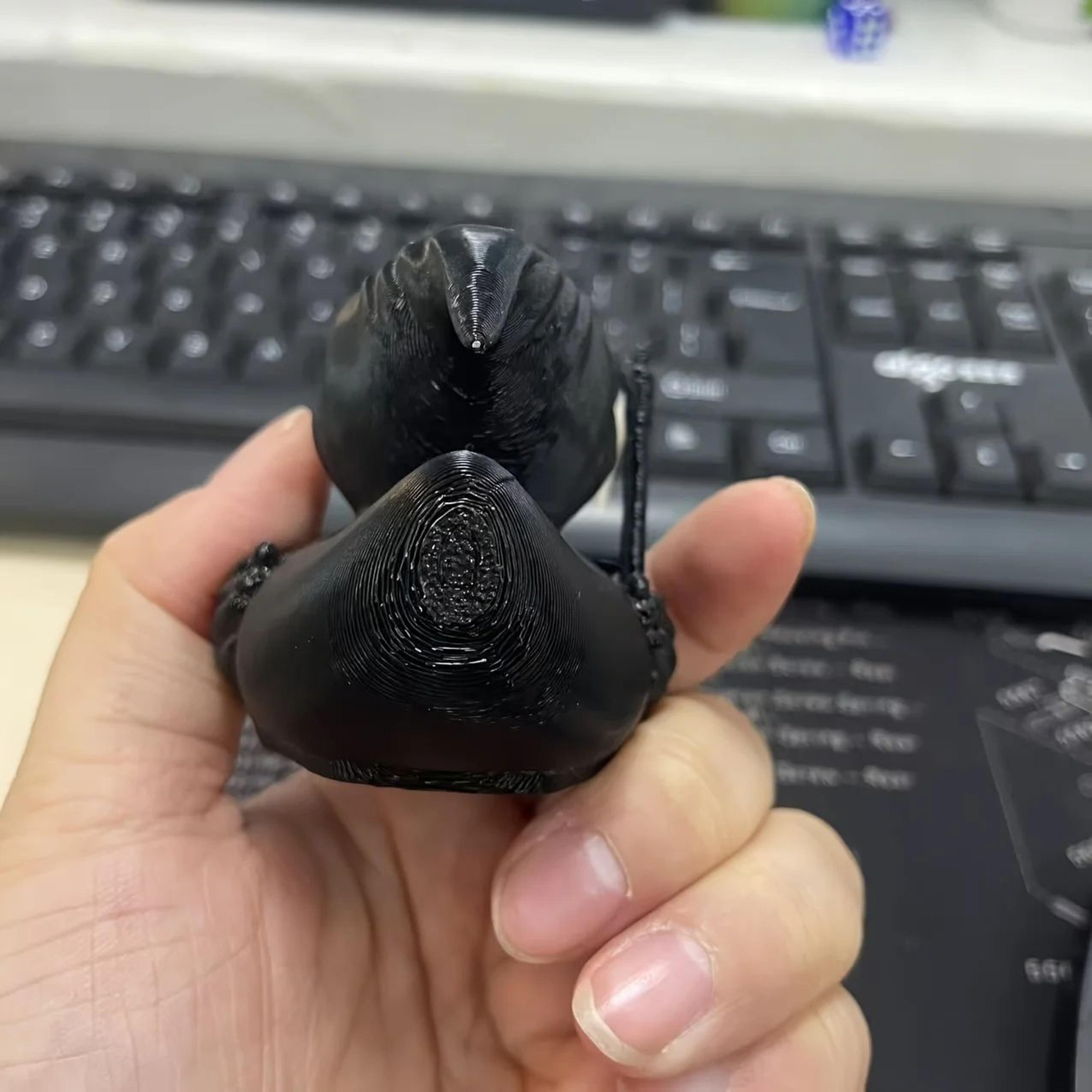 Grim Reaper Duck Statue  3D Scary Resin Death Duck Figurine For Halloween Haunted House Party  Home 3