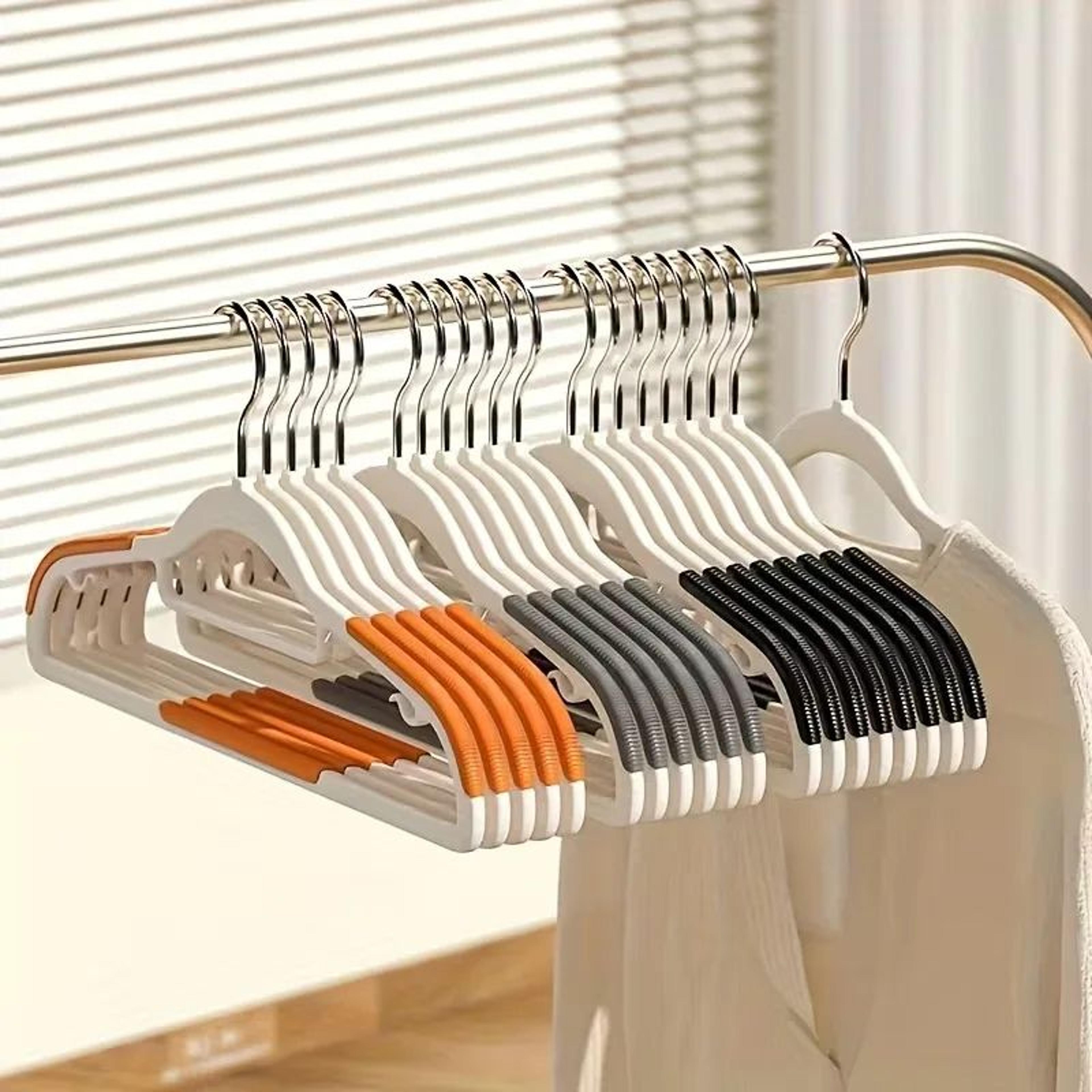 30pcs Velvet Hanger Set  10 HeavyDuty AntiSlip Clothes Hangers  20 Clips For Closet And Wardrobe Or 1