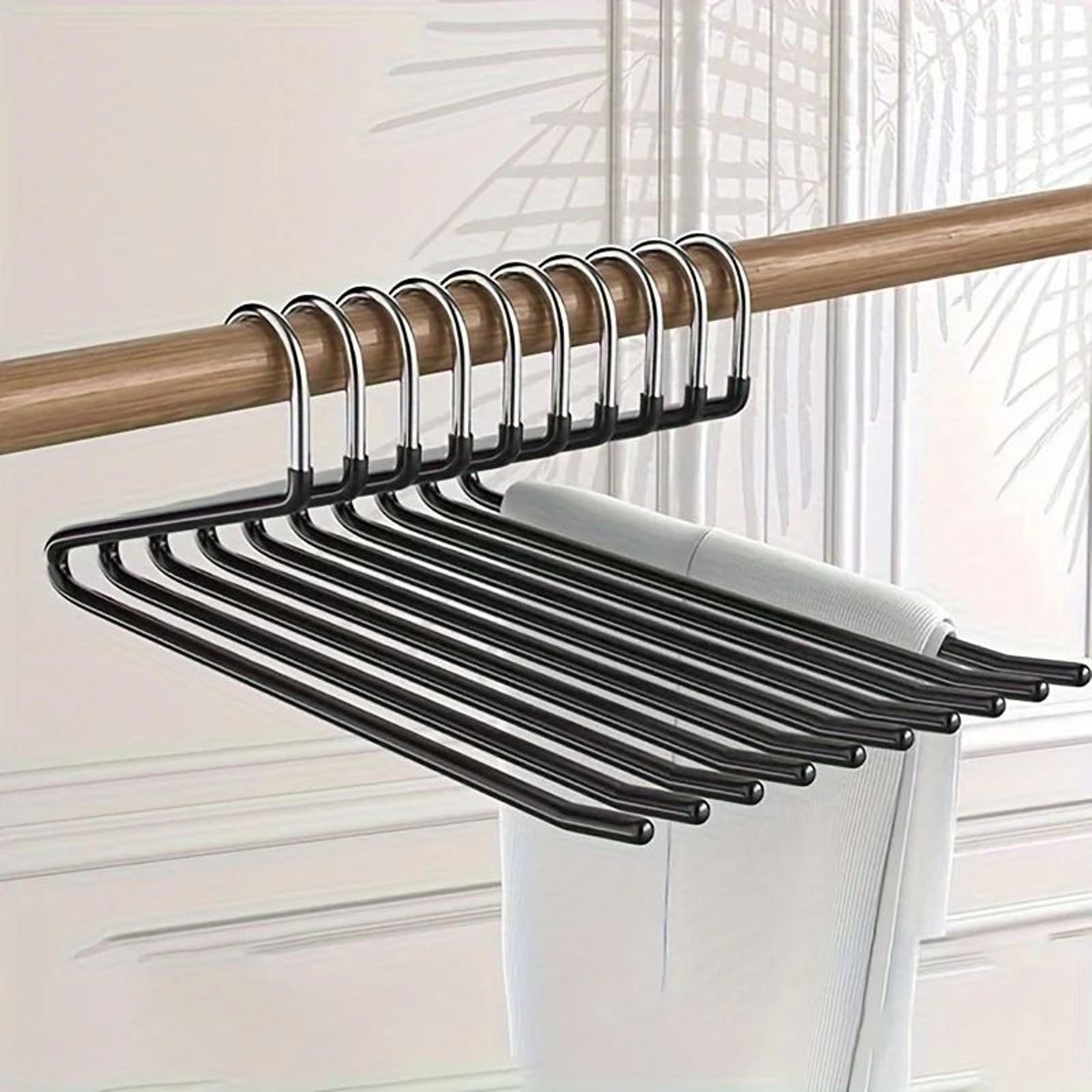 ZShaped Stainless Steel Pants Hanger  SpaceSaving Multifunctional Trouser Rack For Jeans Clothes  C 2