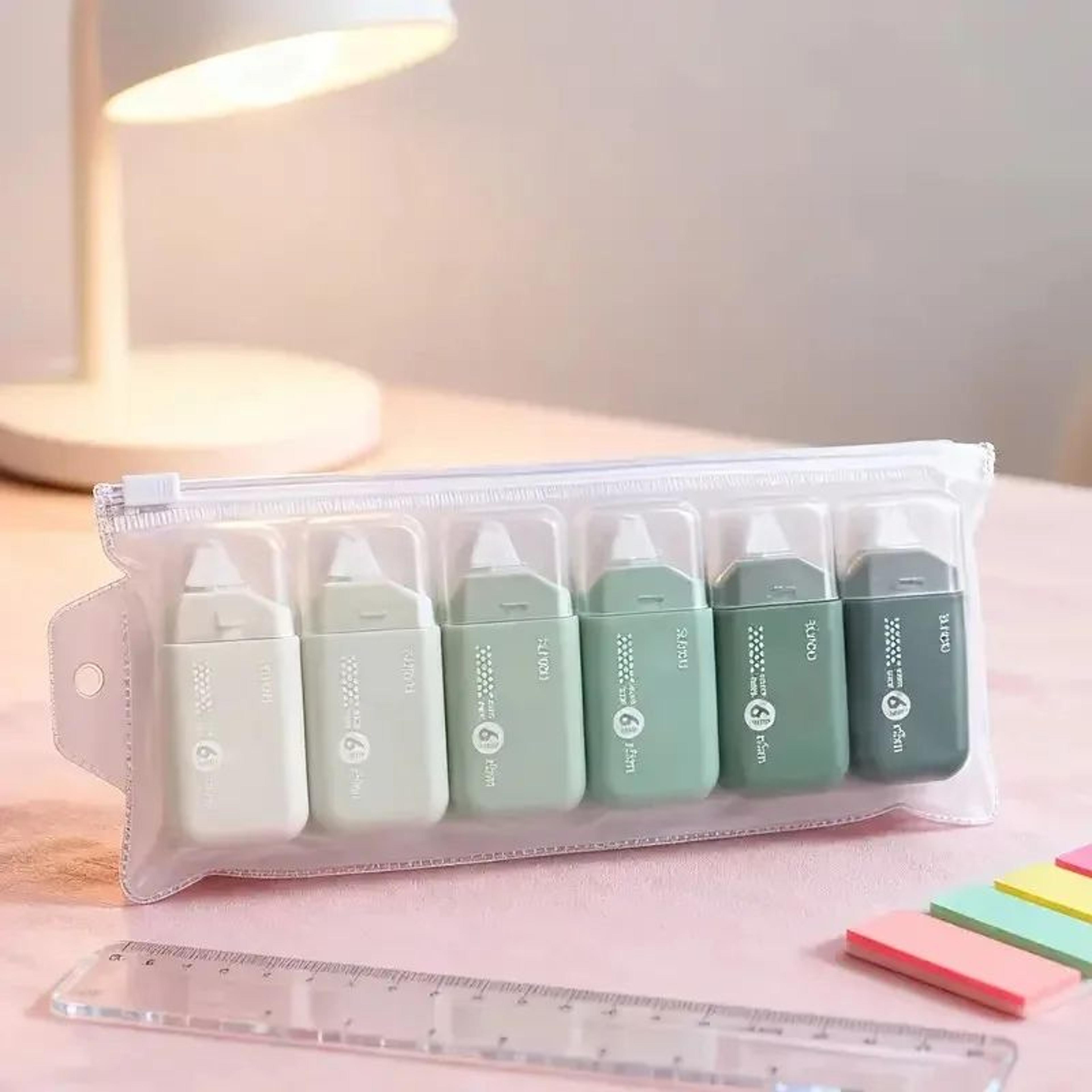 6pcs Double Sided Dot Tape  No Residue Strong Adhesive Roll For Scrapbooking Card Making Crafts  DI 6