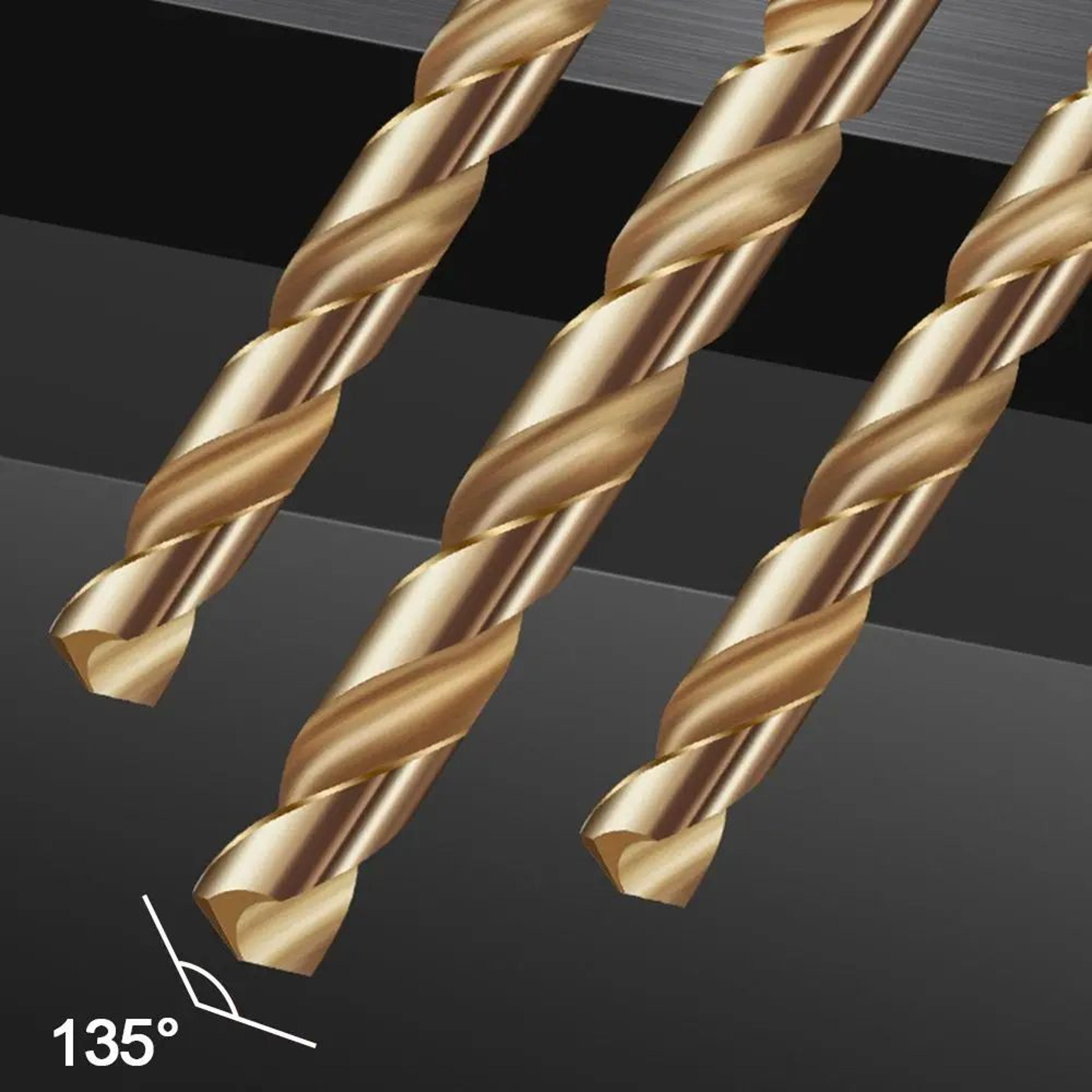 HSS Titanium Coated Twist Drill Bit  14 In Hex Shank Quick Change Power Tool For Wood Plastic Alumi