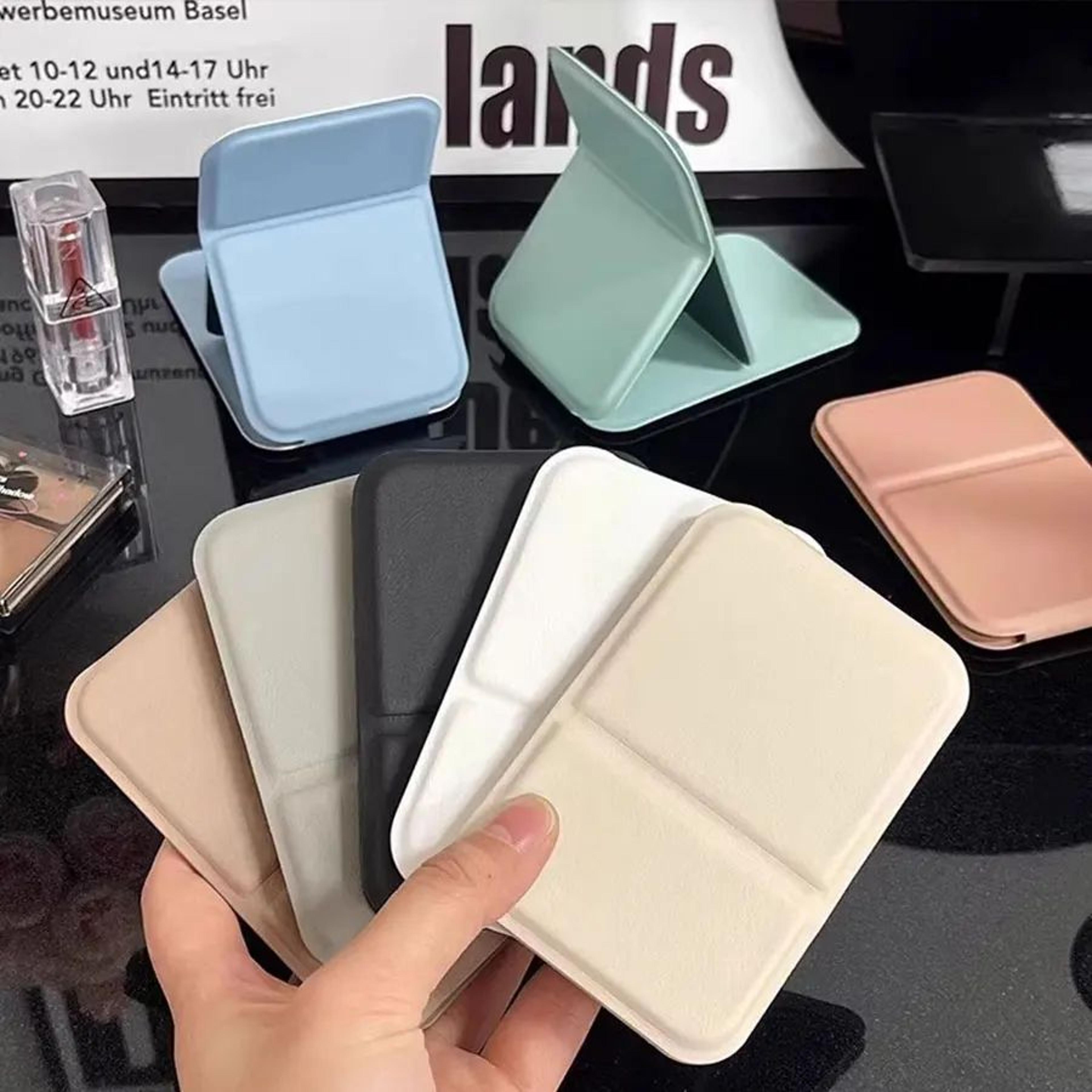 Portable Folding Makeup Mirror  Compact Desktop Vanity Mirror For Travel Dorm Home Women  Men Daily 1
