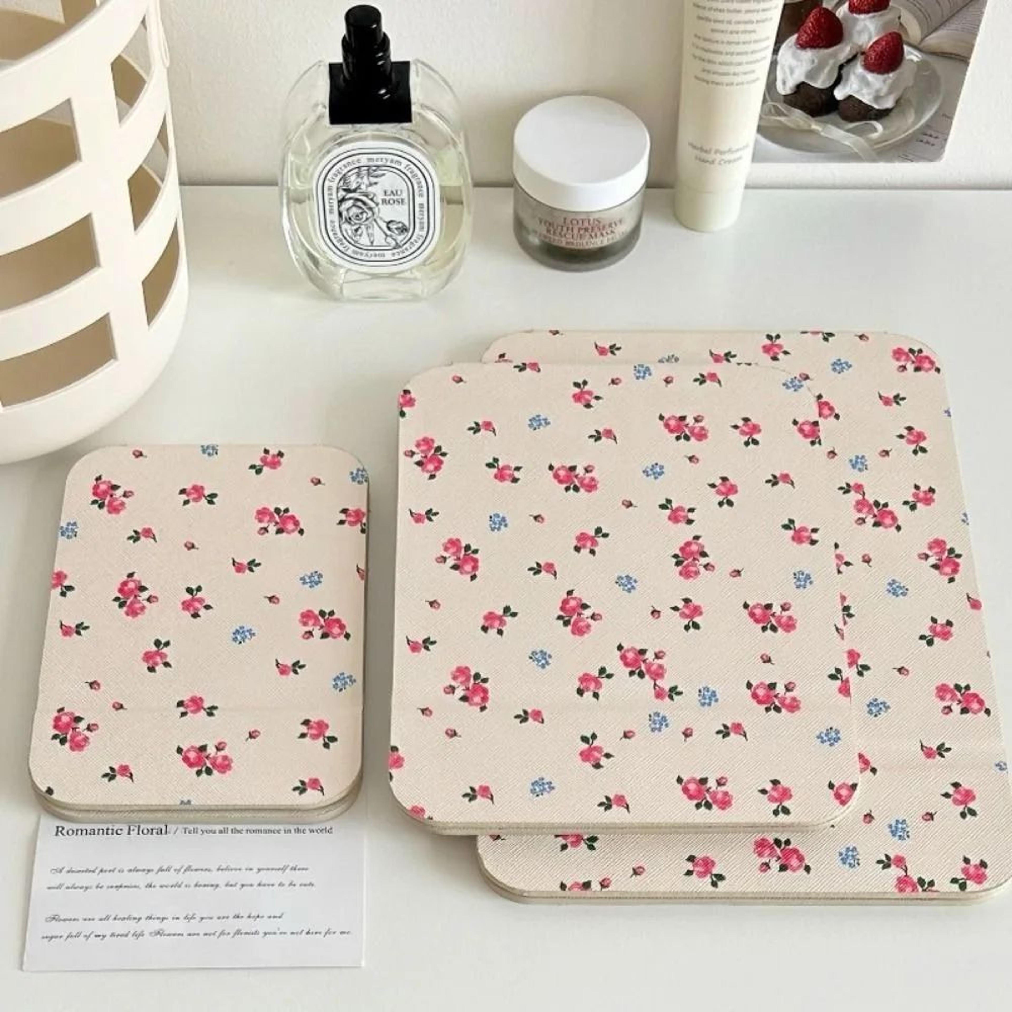 PU Leather Folding Makeup Mirror  Portable Desktop Vanity Stand Mirror For Travel Makeup Skincare   17