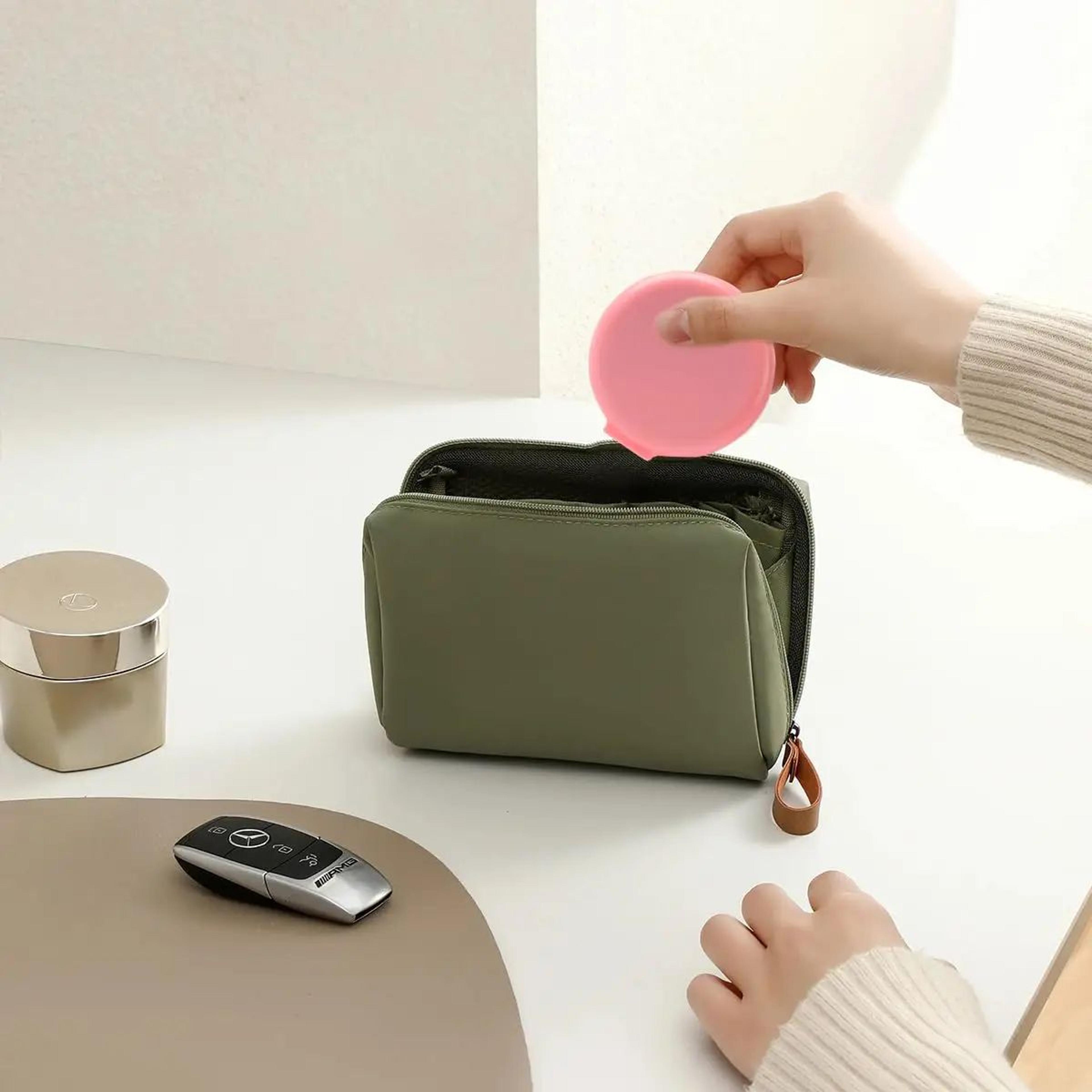 Mini Folding Travel Hair Brush With Mirror  236 In Round Pocket Air Cushion Comb For Women Girls Ha 2
