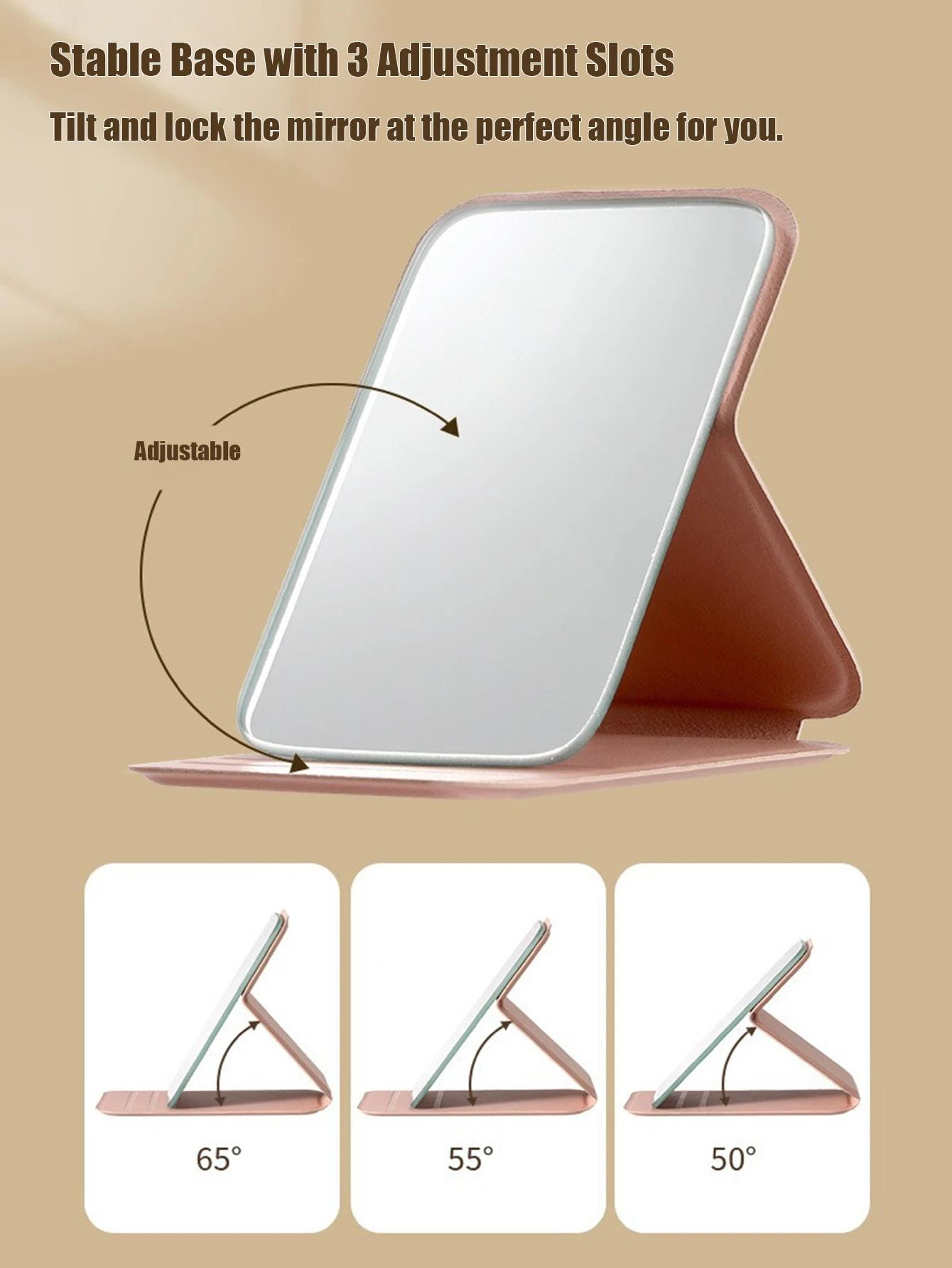 Mini Portable Folding Makeup Mirror  Lightweight Compact Pocket Vanity Mirror For Women Girls Trave 2