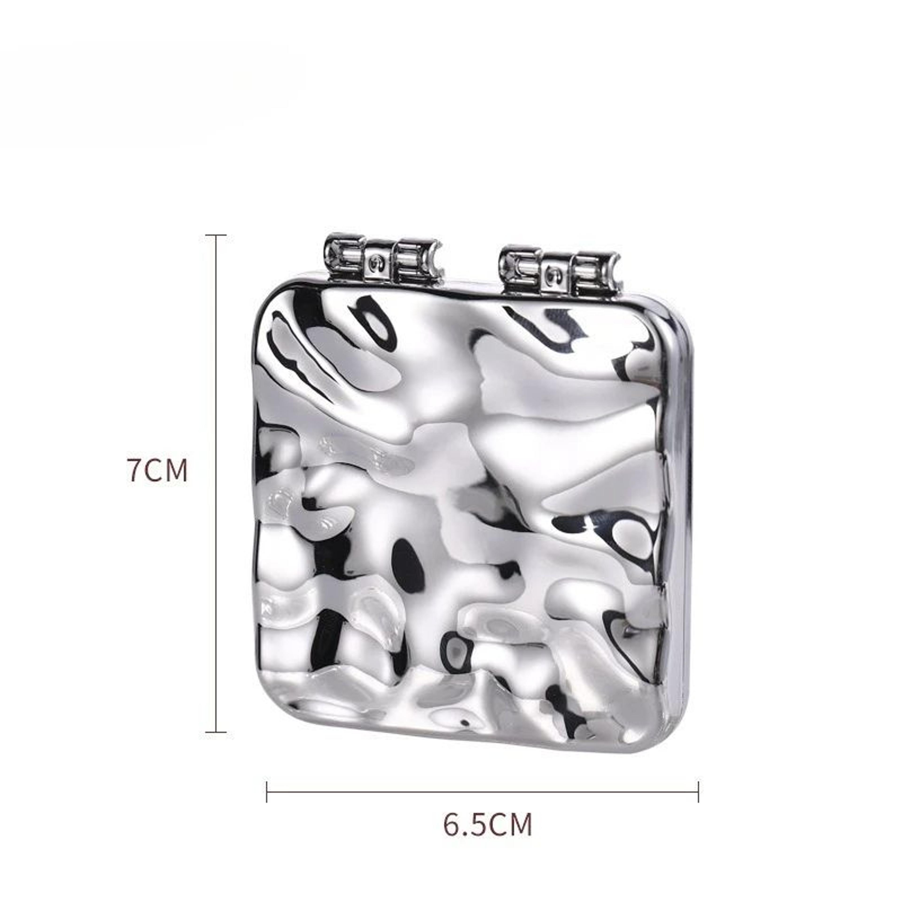 DoubleSided Folding Makeup Mirror  Portable Handheld Vanity Mirror For Makeup Skincare Grooming Tra 7