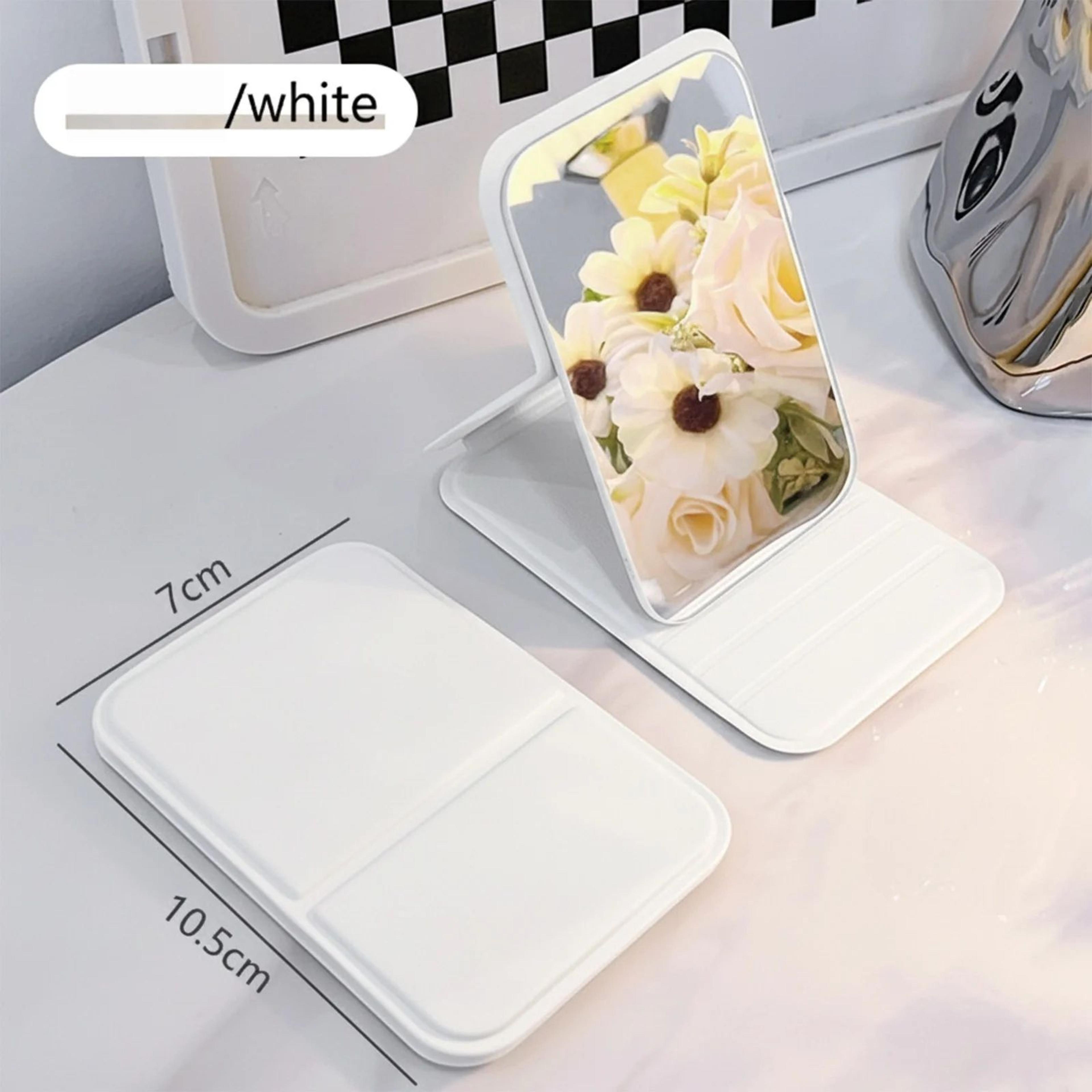 Portable Folding Makeup Mirror  HD Mini Desktop Stand Vanity Mirror For Girls Travel Purse And Ever 10