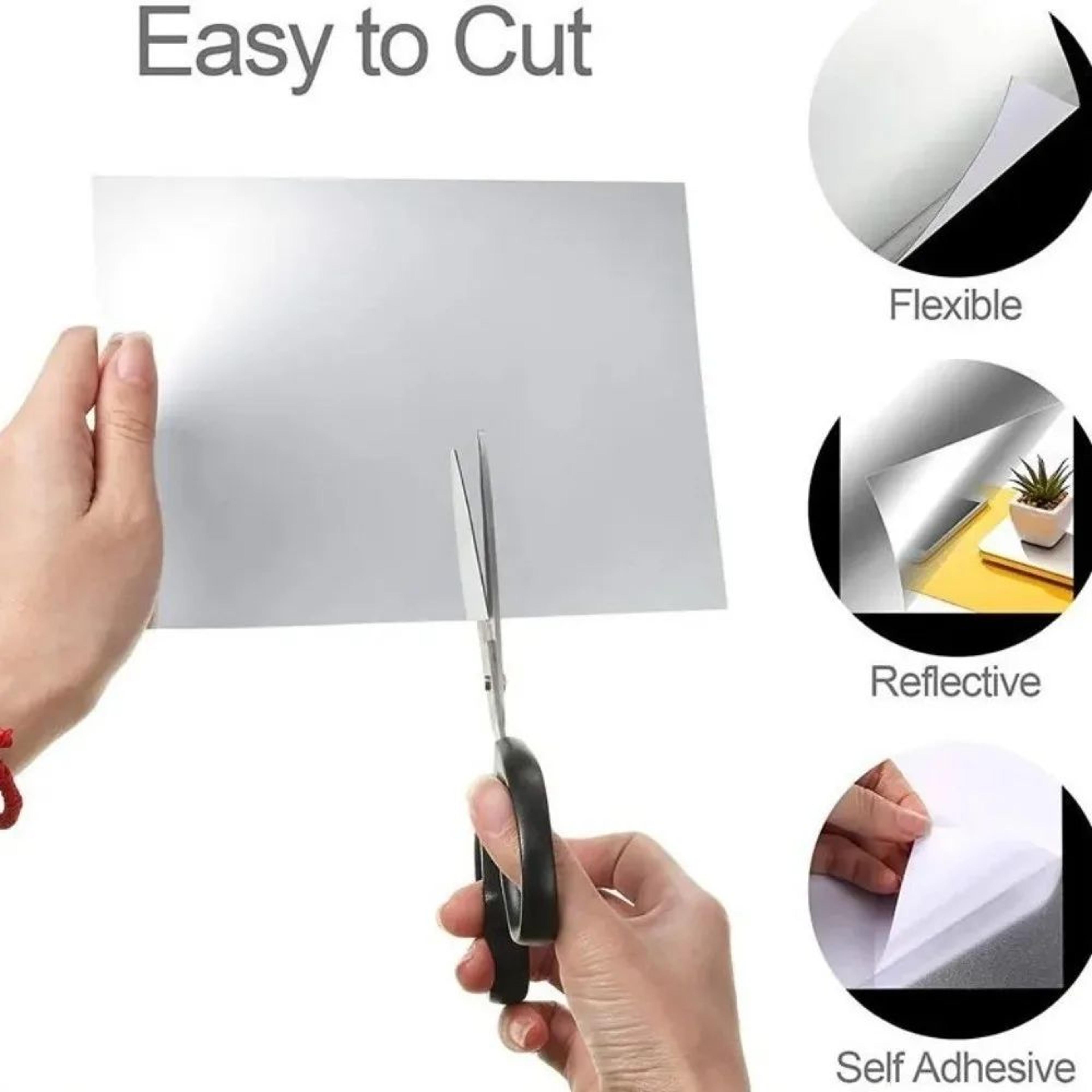 SelfAdhesive Acrylic Mirror Sheet  Shatterproof 006In Peel And Stick Mirror Tile For Wall Home Gym  4