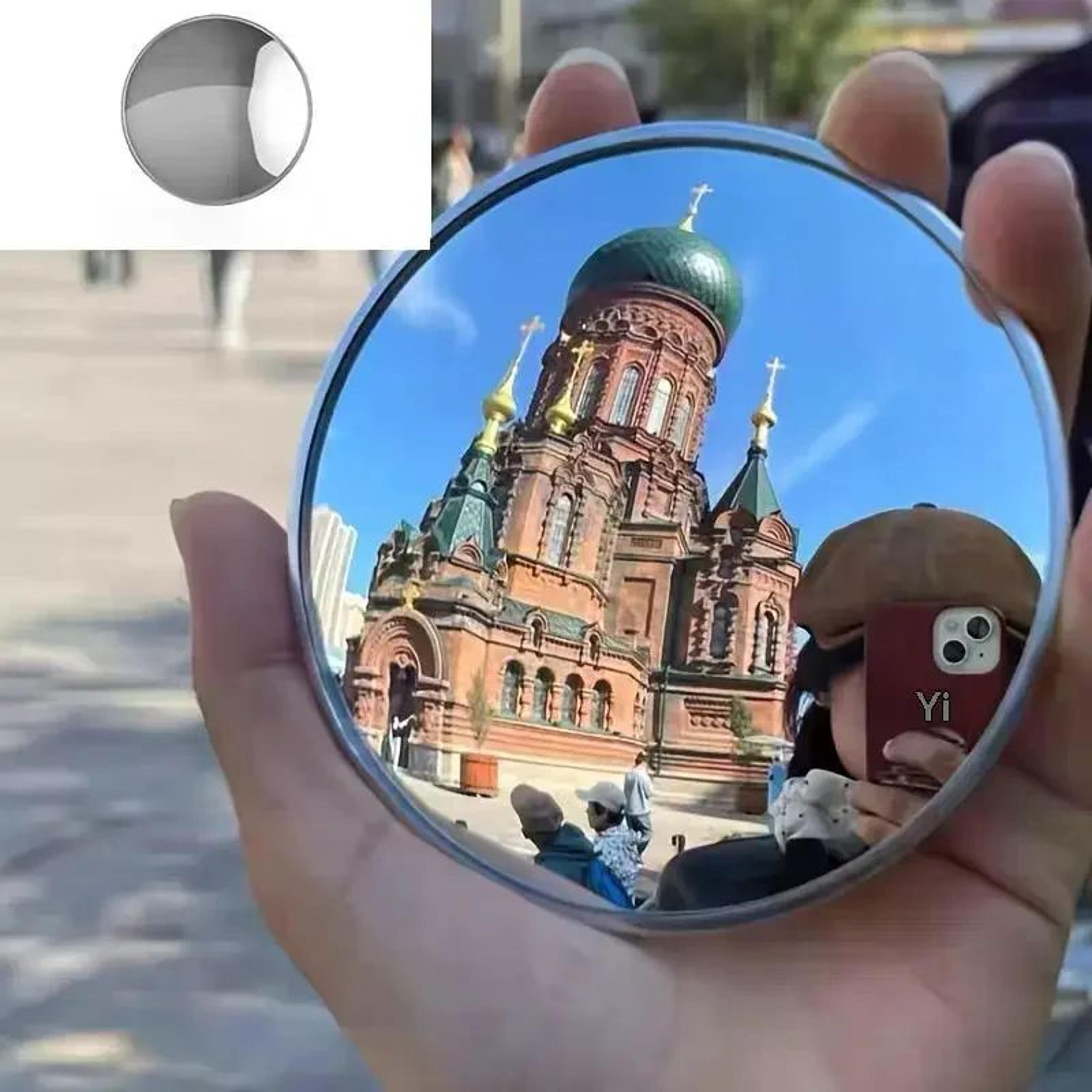 Wide Angle Convex Travel Mirror  Compact Mini Handheld Selfie Mirror For Makeup Photography  Conten 1