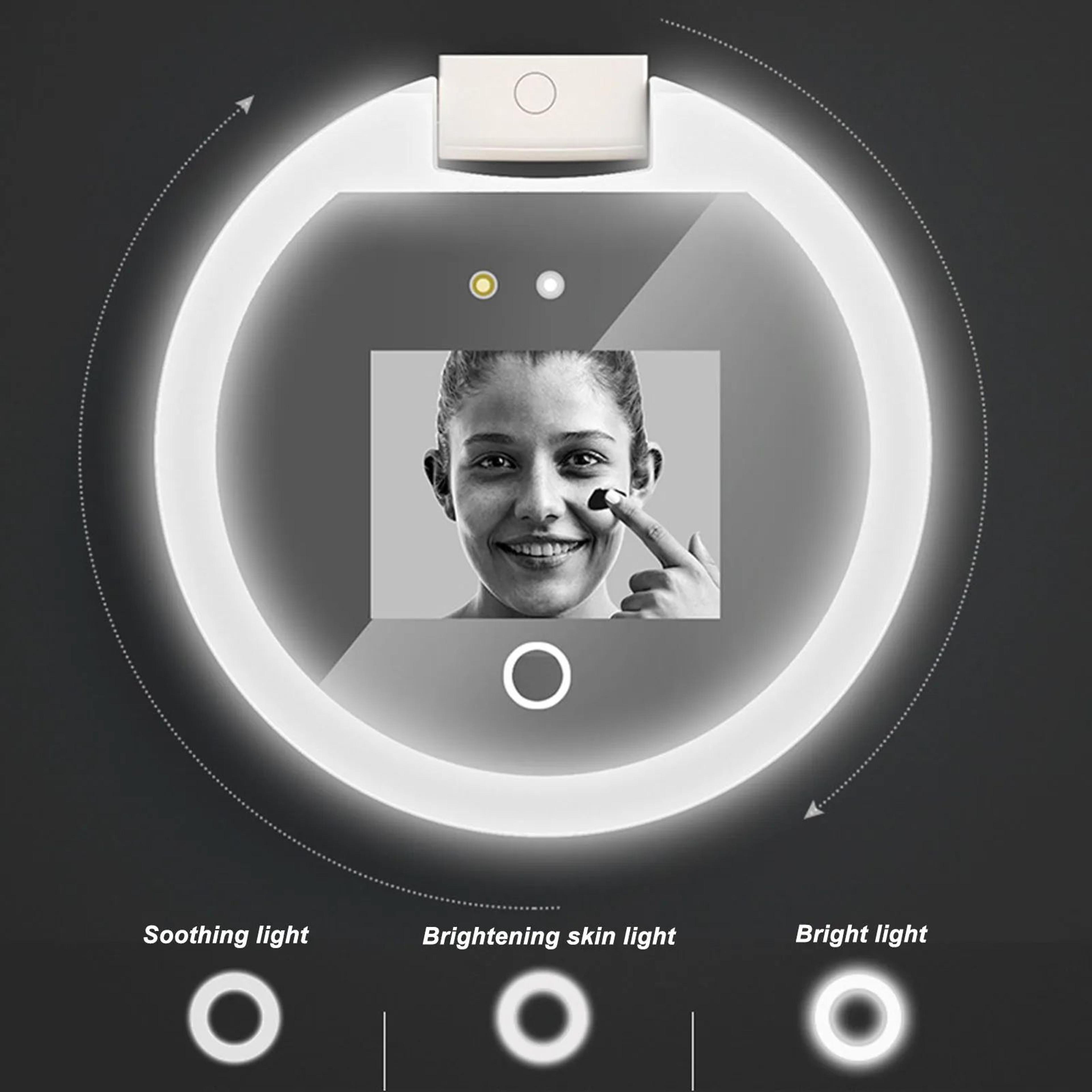 UV Sunscreen Testing Mirror  35 In Compact Travel Makeup Mirror With UV Camera LED Light  2X Magnif 4