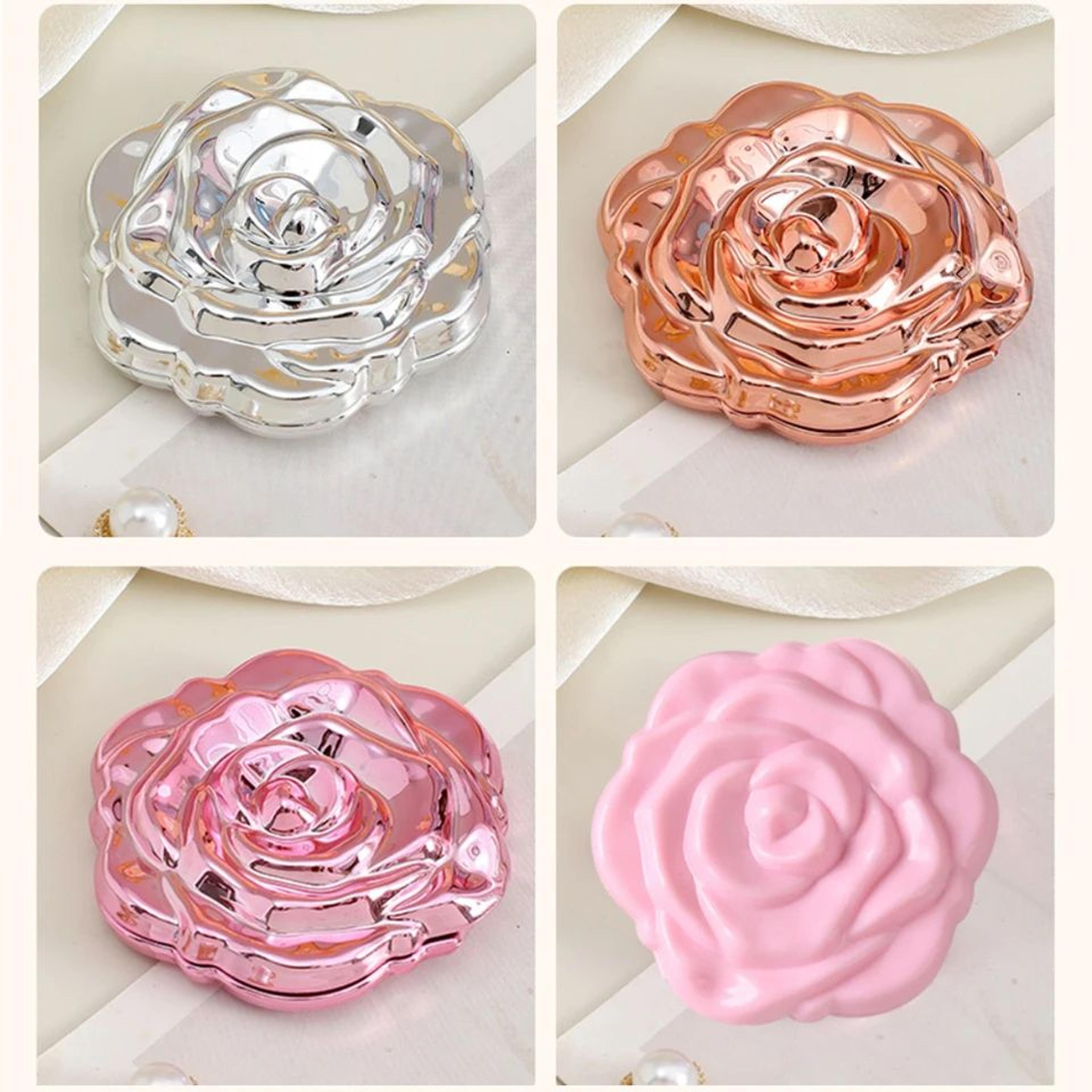 Rose Double Sided Makeup Mirror  248 In Foldable Compact Pocket Mirror For Handbag Travel Beauty To 2