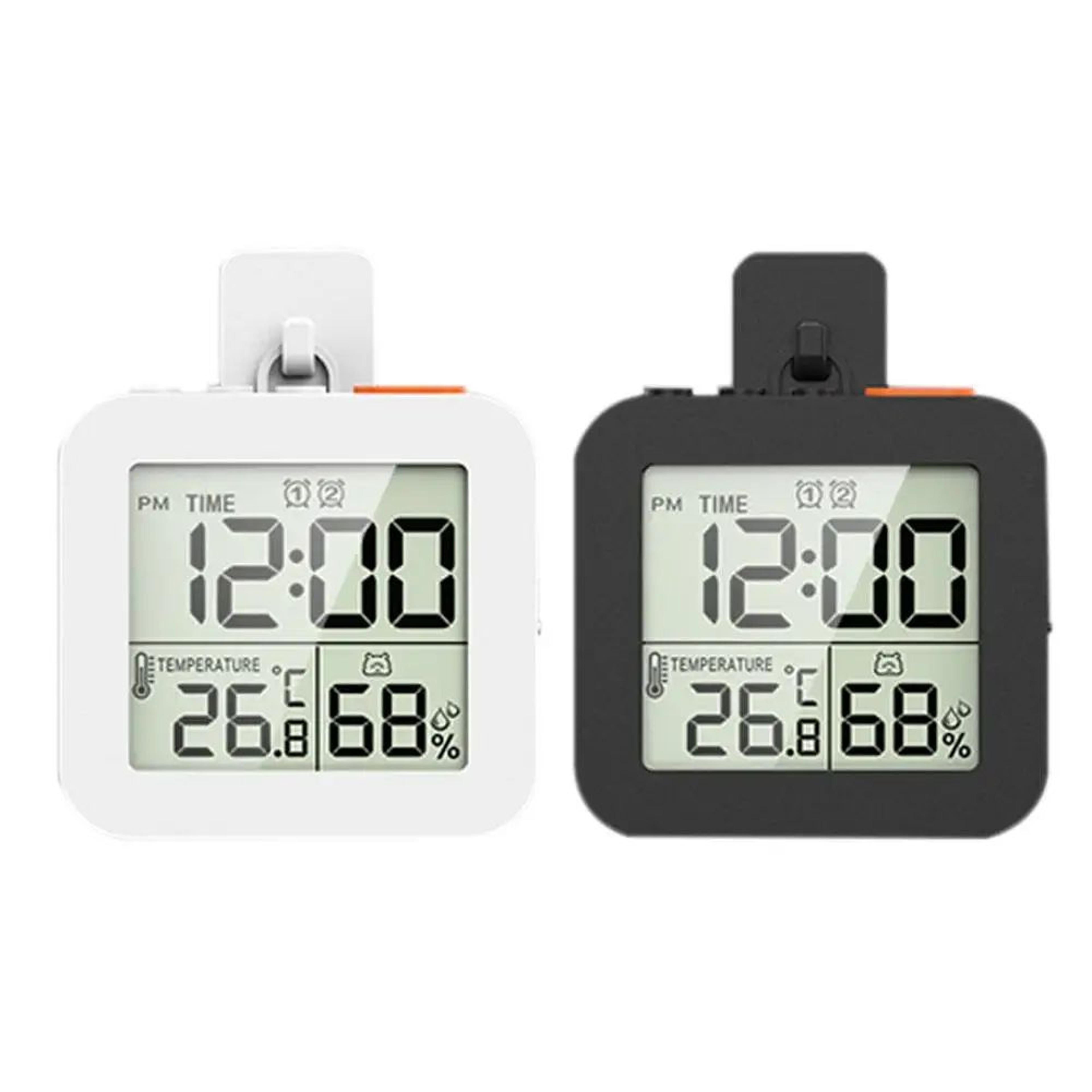 Waterproof Digital Shower Clock  LCD Bathroom Timer With Temperature Humidity Display Suction Cup   3