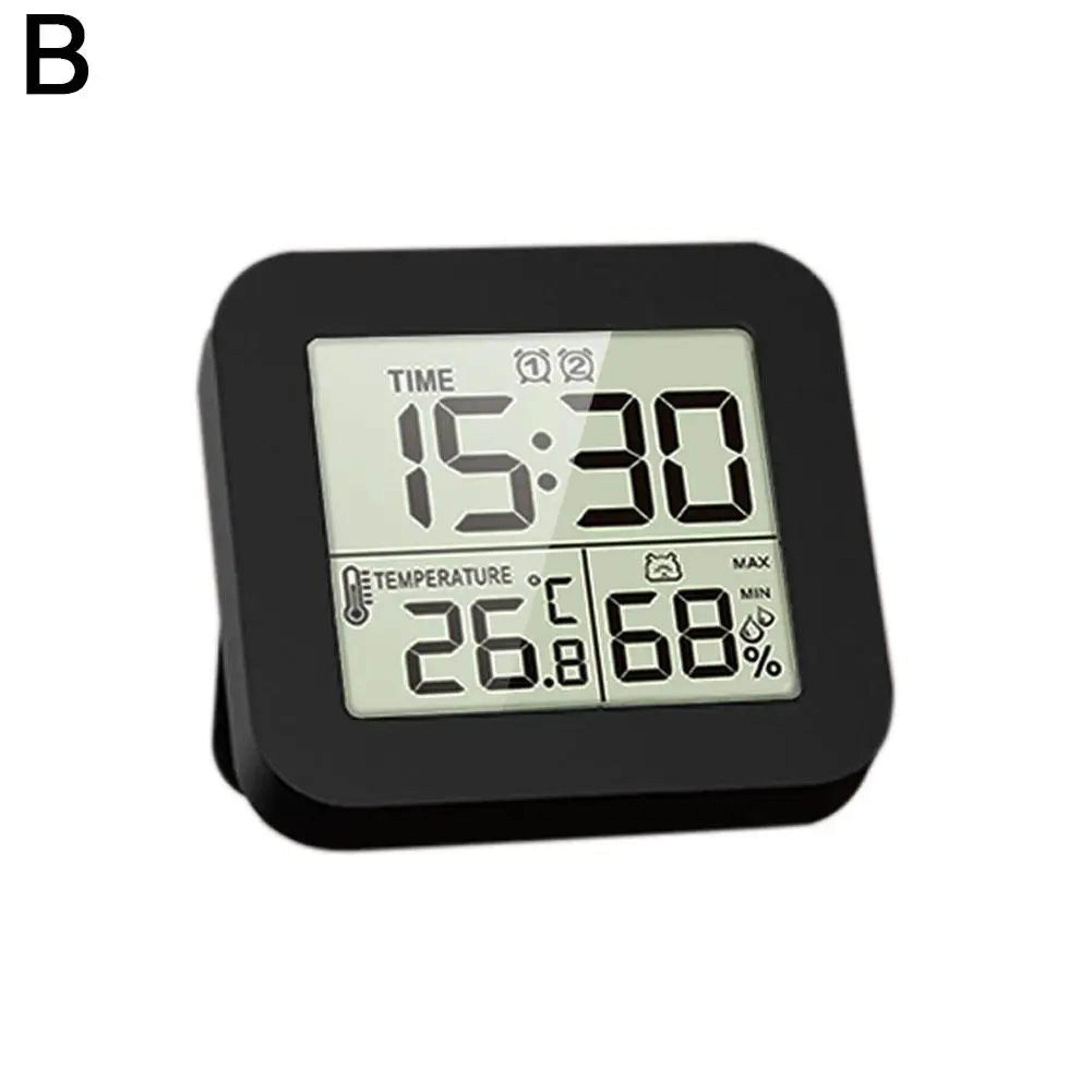 Waterproof Digital Shower Clock  LCD Bathroom Timer With Temperature Humidity Display Suction Cup   7
