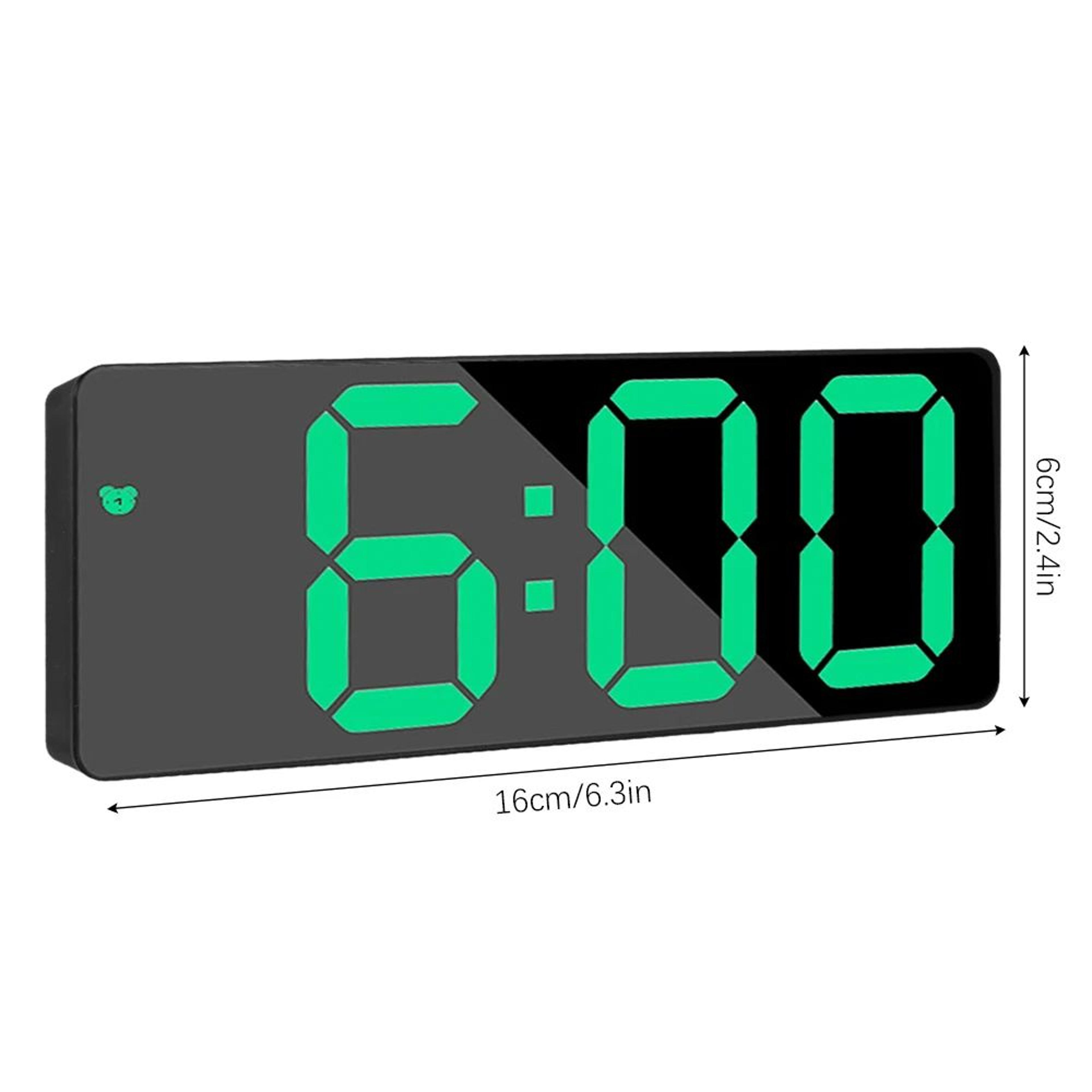 Dimmable Digital Alarm Clock  USB Desktop Clock With Dual Alarms Temperature Display Snooze  Night  9