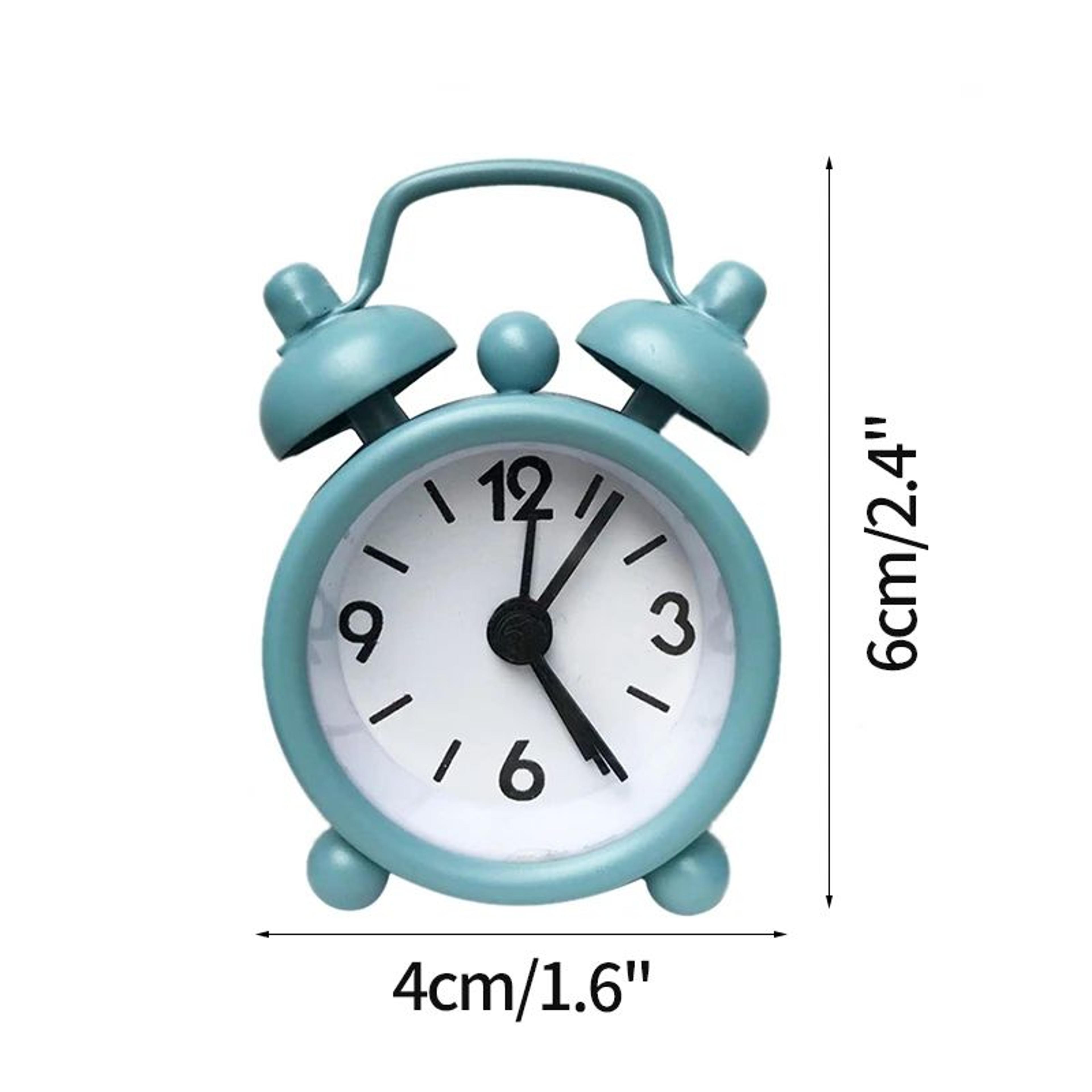 Nordic Silent Quartz Alarm Clock  41 In Compact Metal Table Clock With Night Light Stand For Bedroo 26