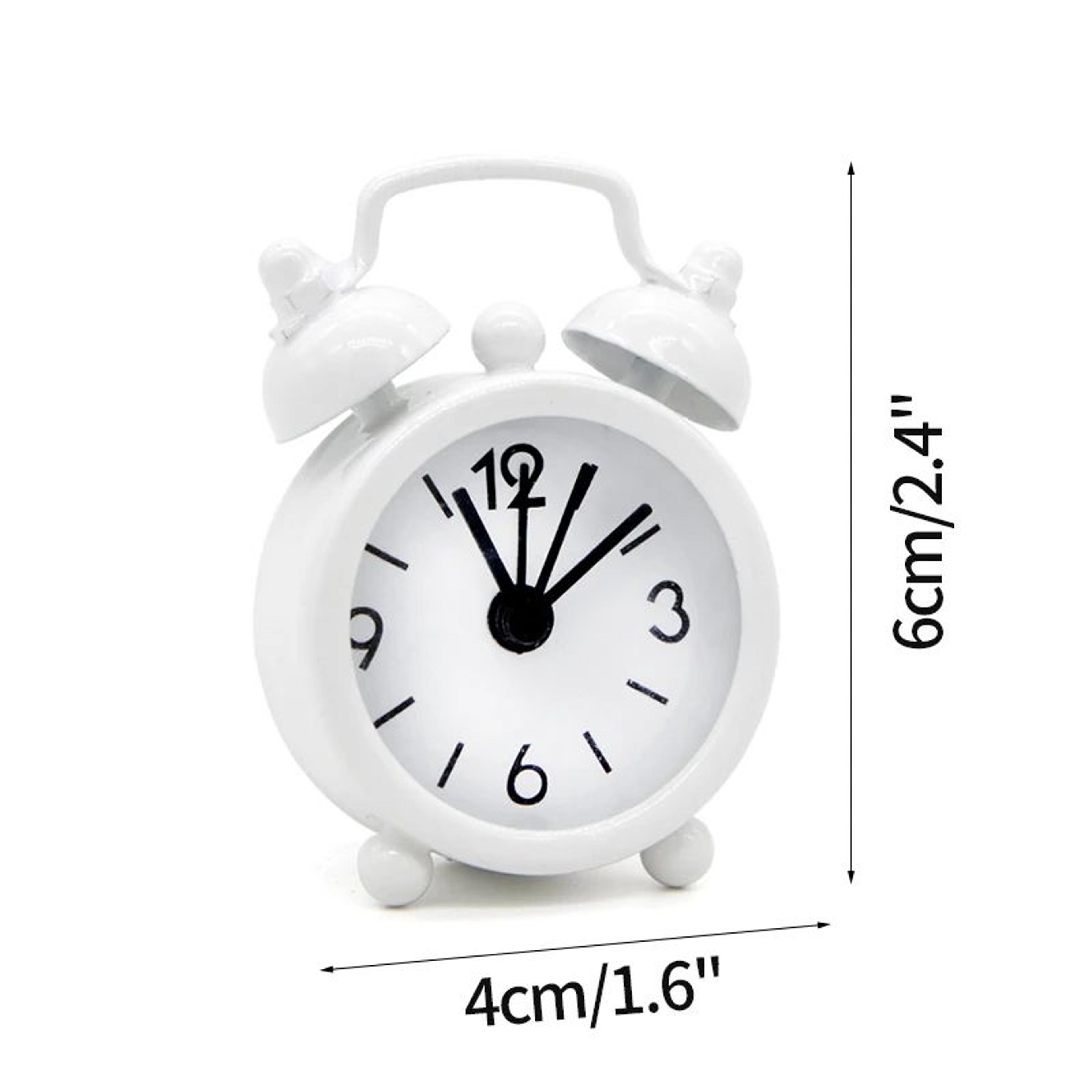 Nordic Silent Quartz Alarm Clock  41 In Compact Metal Table Clock With Night Light Stand For Bedroo 17