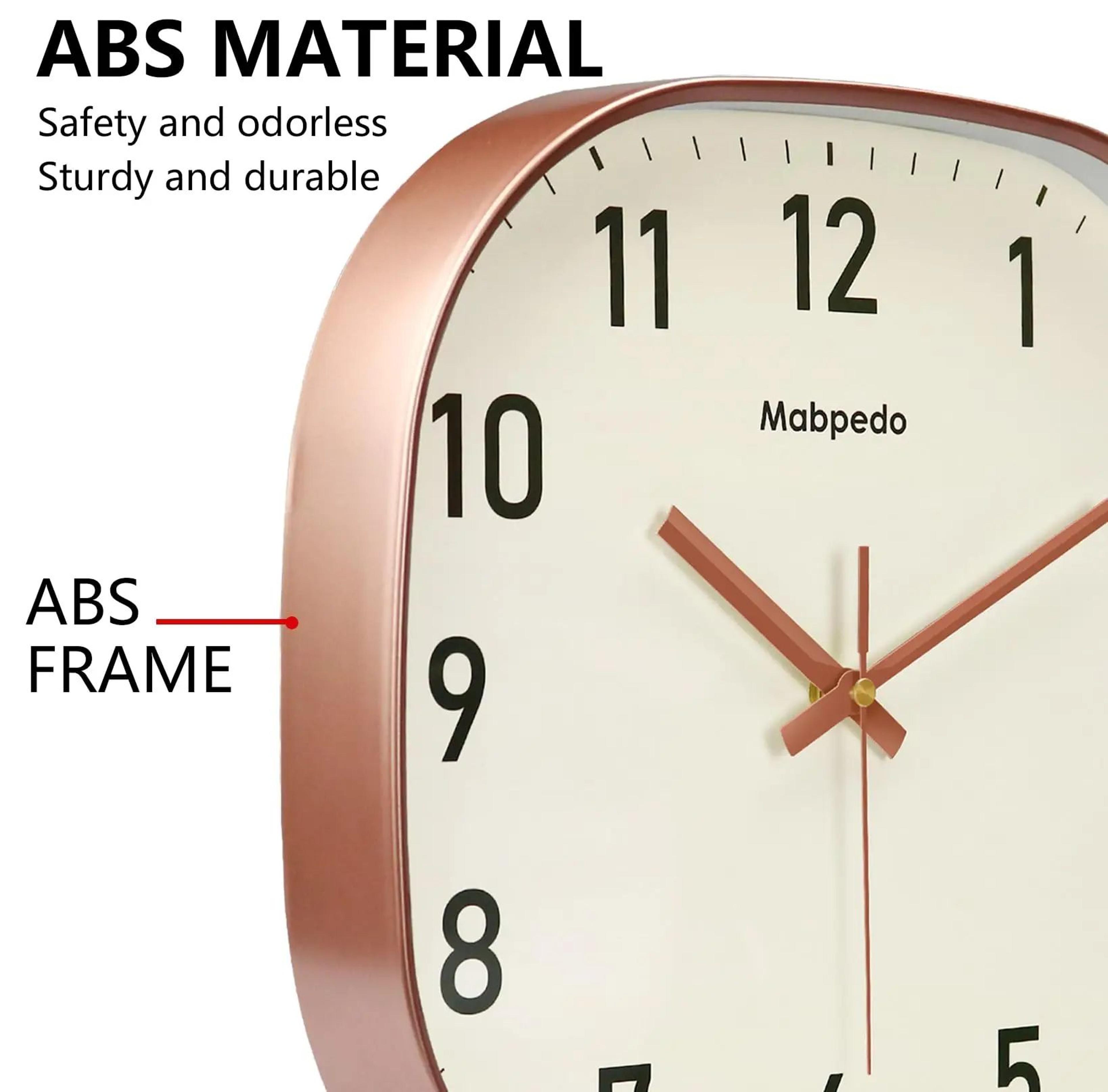 Square Quartz Wall Clock  Modern Silent Decorative Clock With Clear Dial For Home Office Living Roo 3