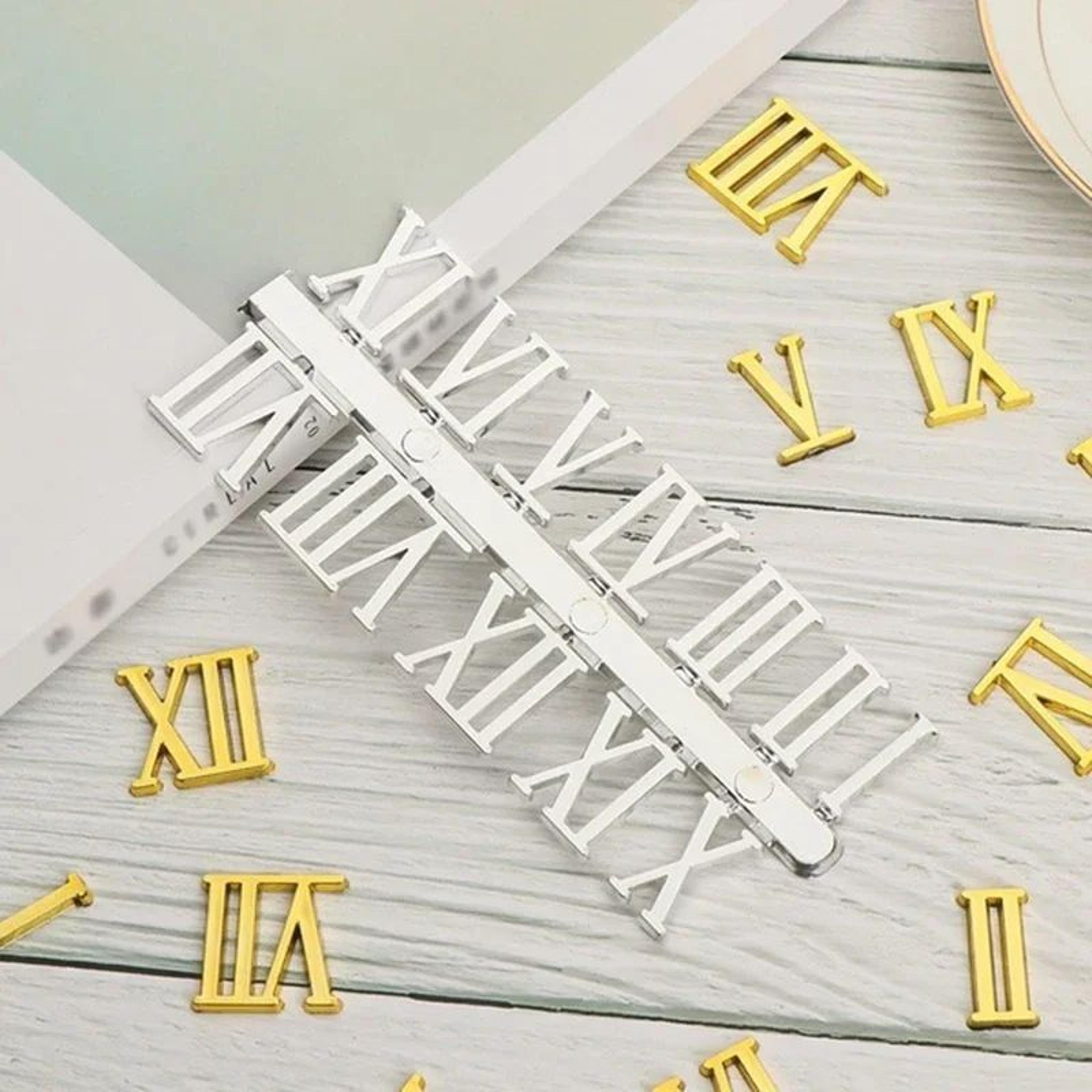 DIY Roman Numeral Wall Clock Numbers  079 In Removable Decorative Numerals Replacement Parts For Ho 3