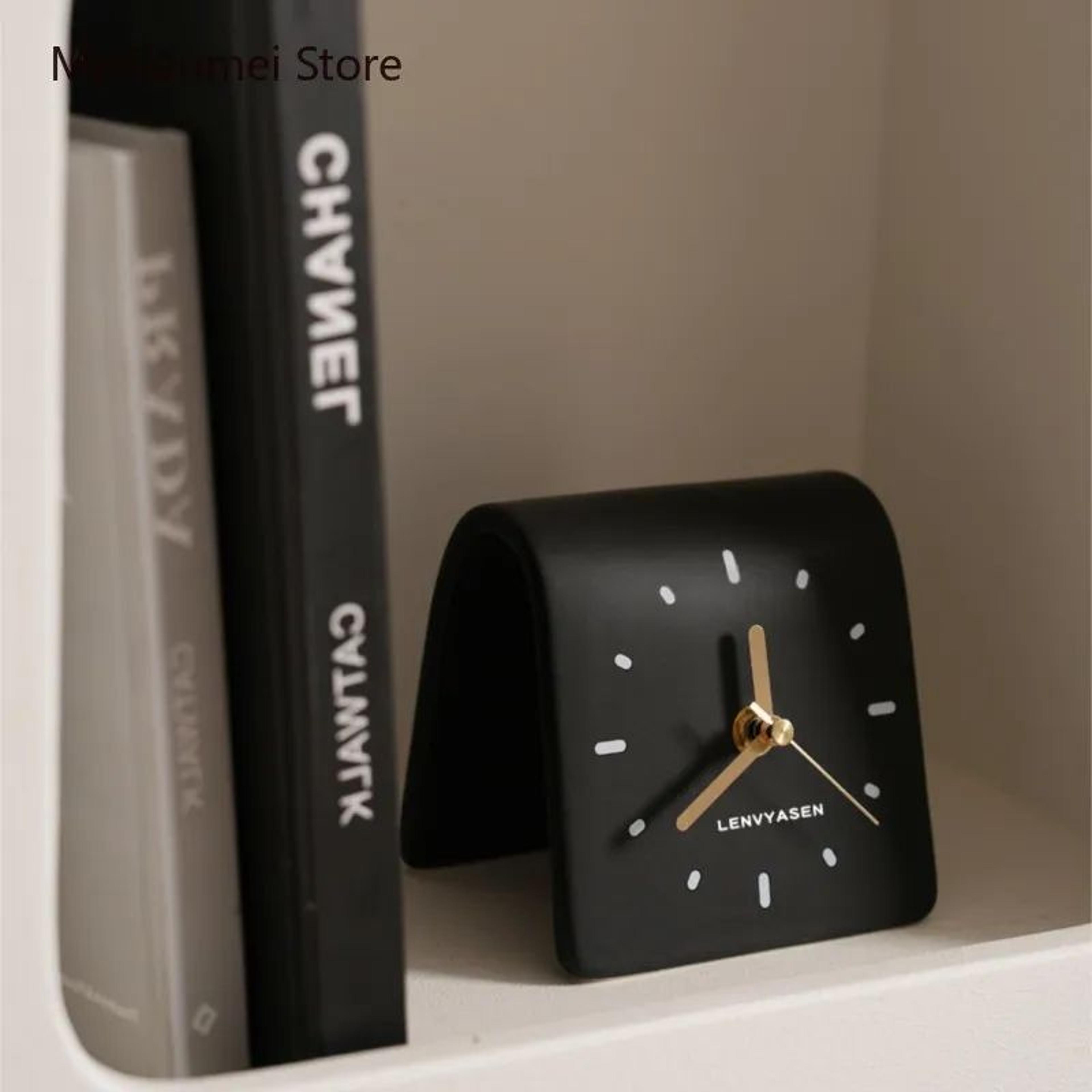 Ceramic Digital Table Clock  Silent Decorative Desktop Clock For Bedroom Living Room  Bedside Decor 2