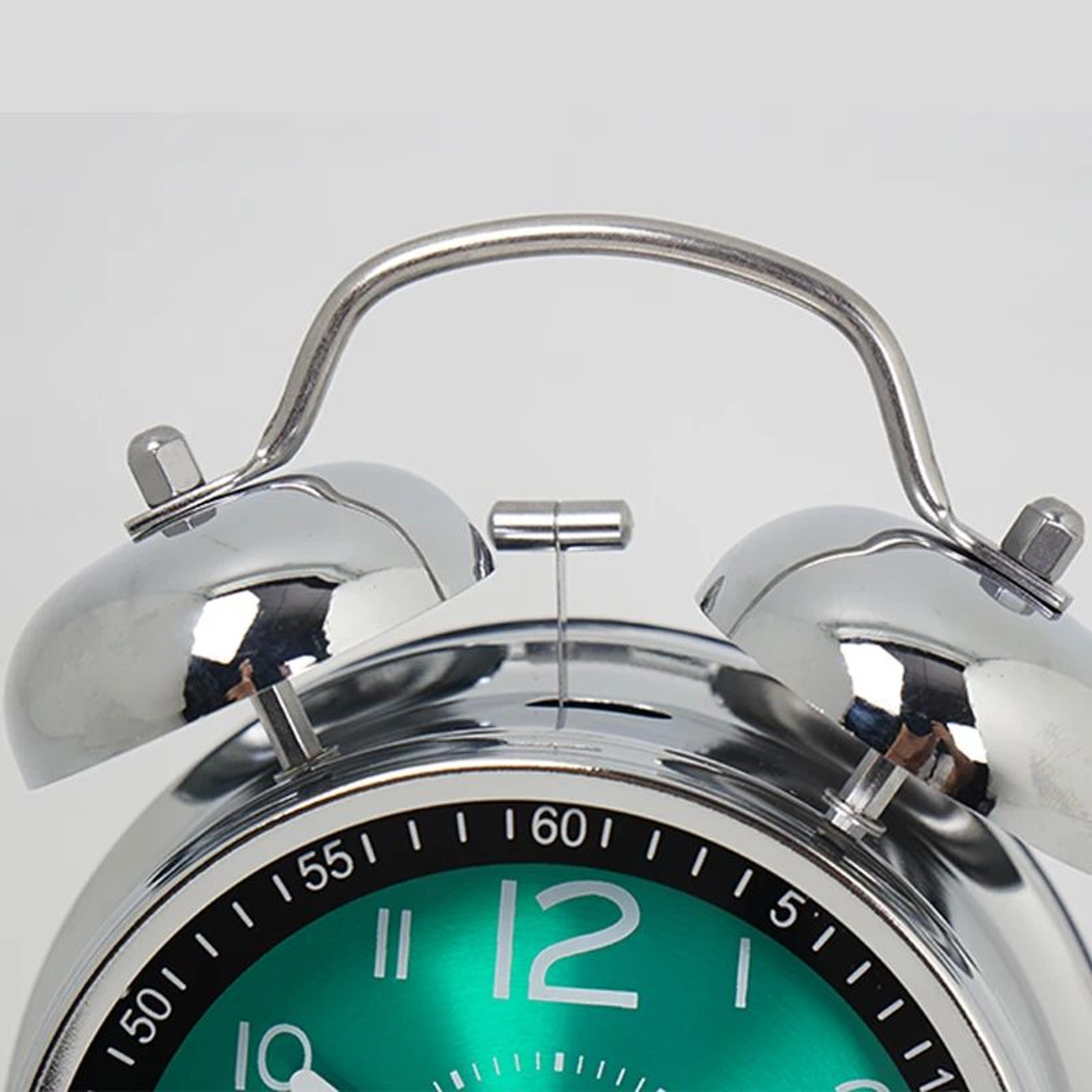 Silent Metal Student Alarm Clock  63 In Compact Quartz Desk Clock With Glow Pointer For Kids Bedroo 5