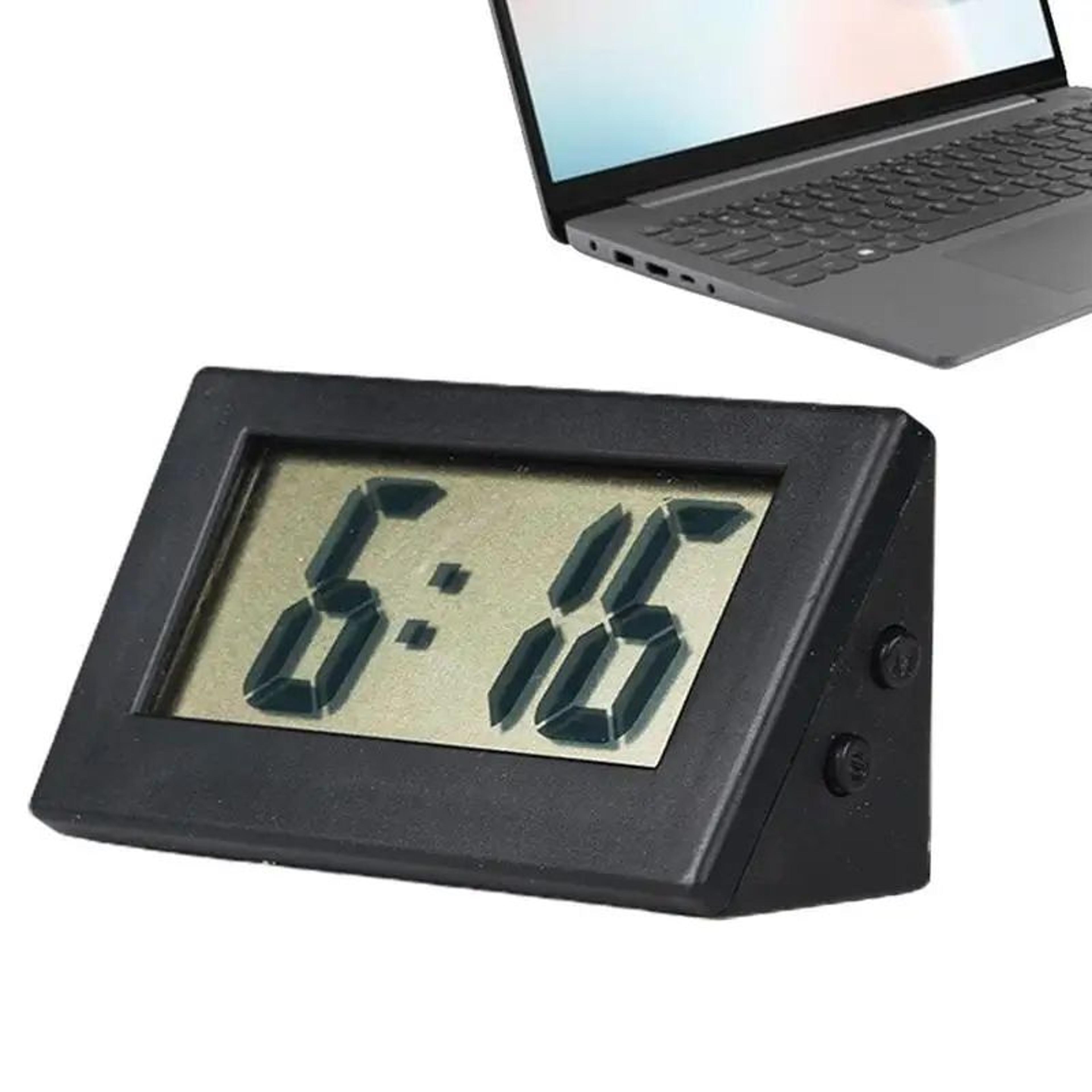 Compact Digital Desk Clock  Battery Operated Mini Silent Alarm Clock With Clear Display For Bedroom 3