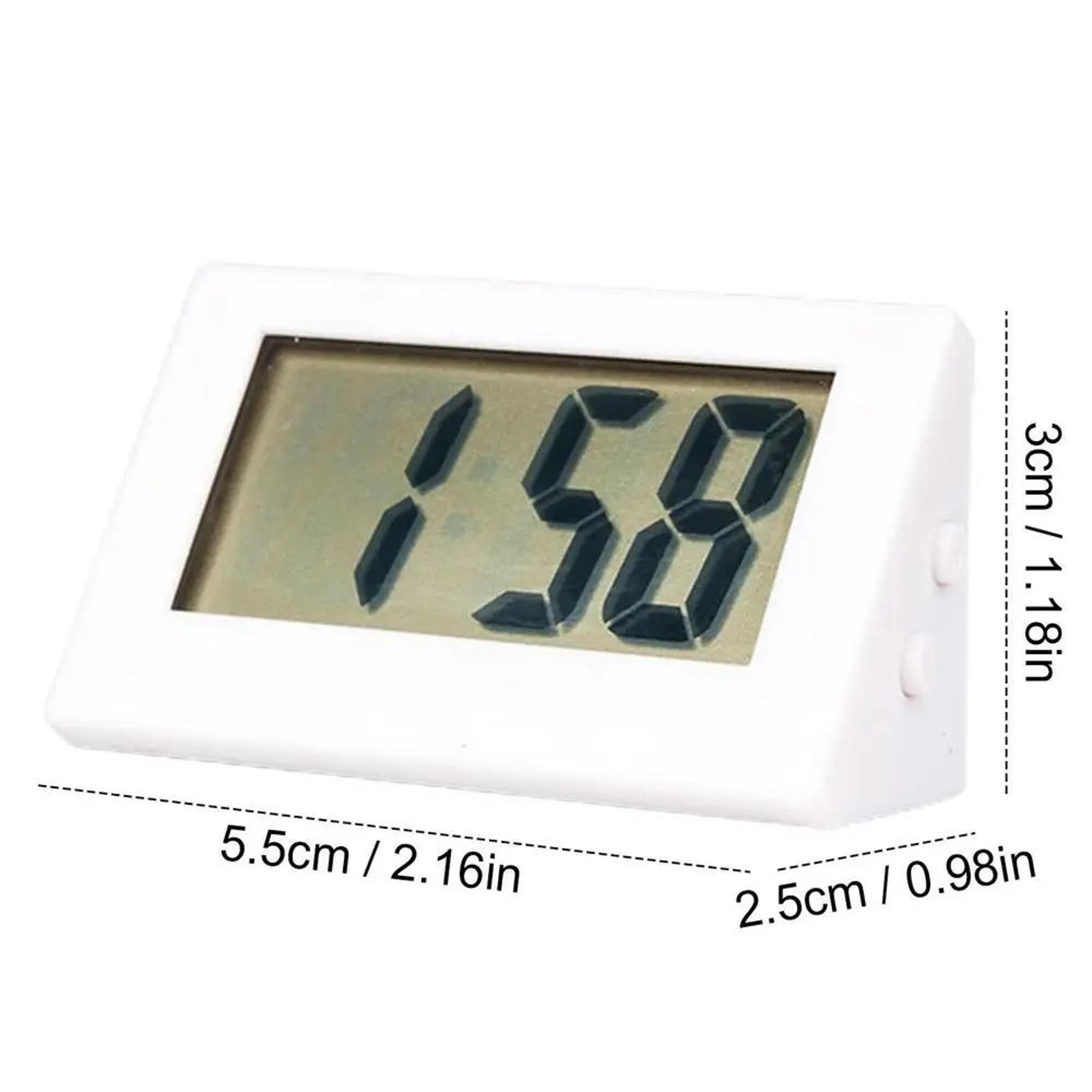 Compact Digital Desk Clock  Battery Operated Mini Silent Alarm Clock With Clear Display For Bedroom 8