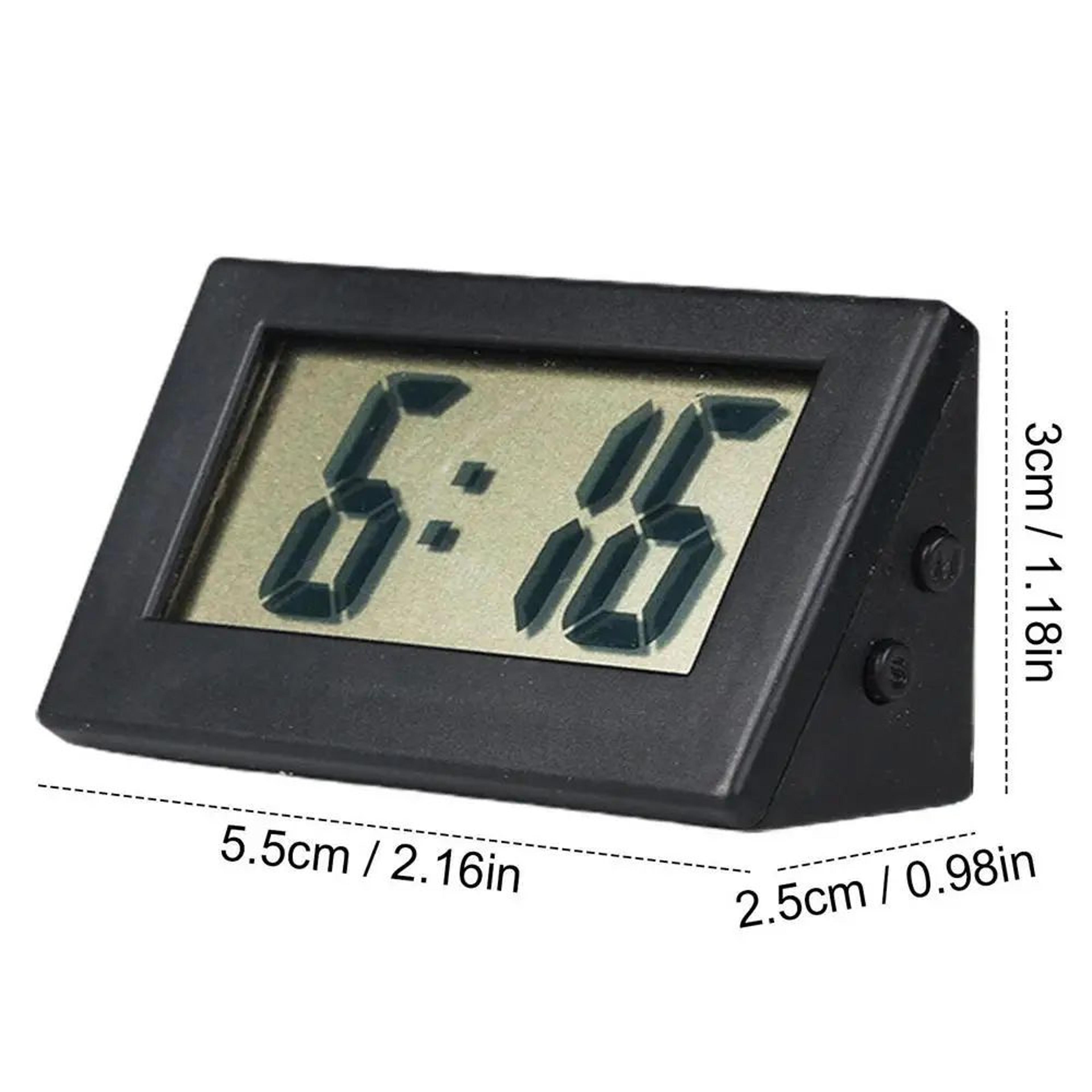 Compact Digital Desk Clock  Battery Operated Mini Silent Alarm Clock With Clear Display For Bedroom 6