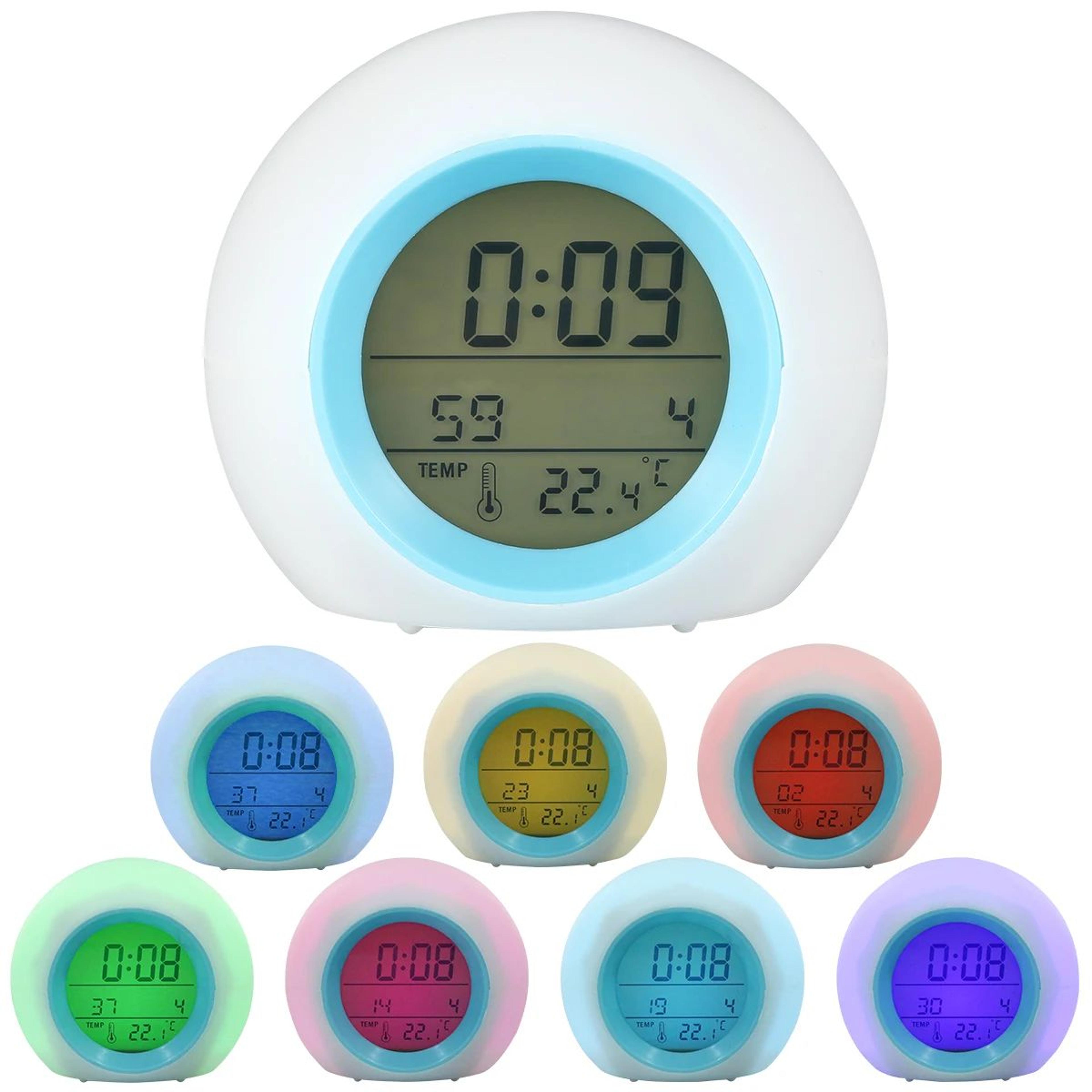 LED Star Projector Alarm Clock  Musical Digital Bedside Night Light With Snooze For Kids Bedroom De 6