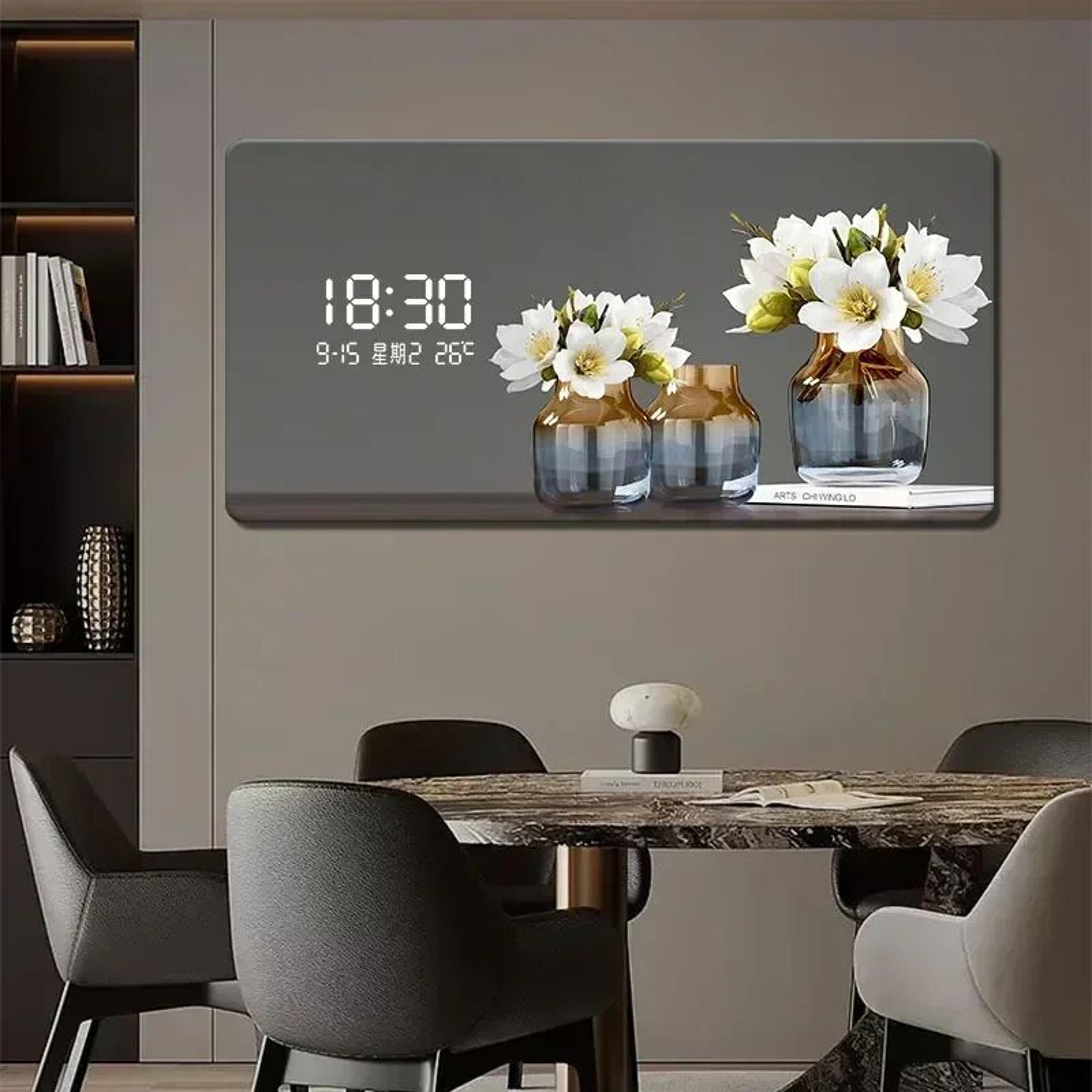Large Abstract Geometric Wall Clock  Luxury Metal Acrylic Quartz Decor For Living Room  Bedroom 3