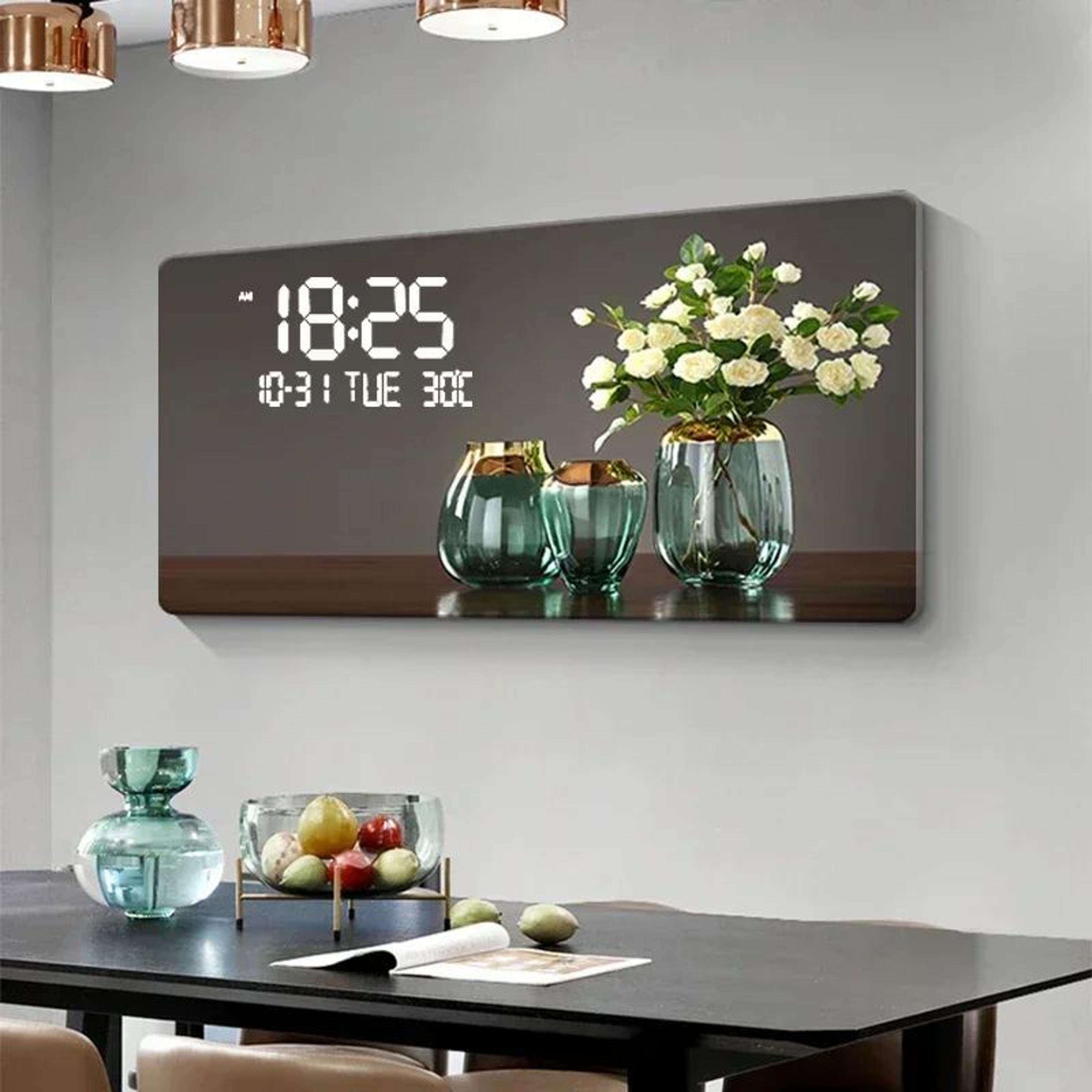 Large Abstract Geometric Wall Clock  Luxury Metal Acrylic Quartz Decor For Living Room  Bedroom 1