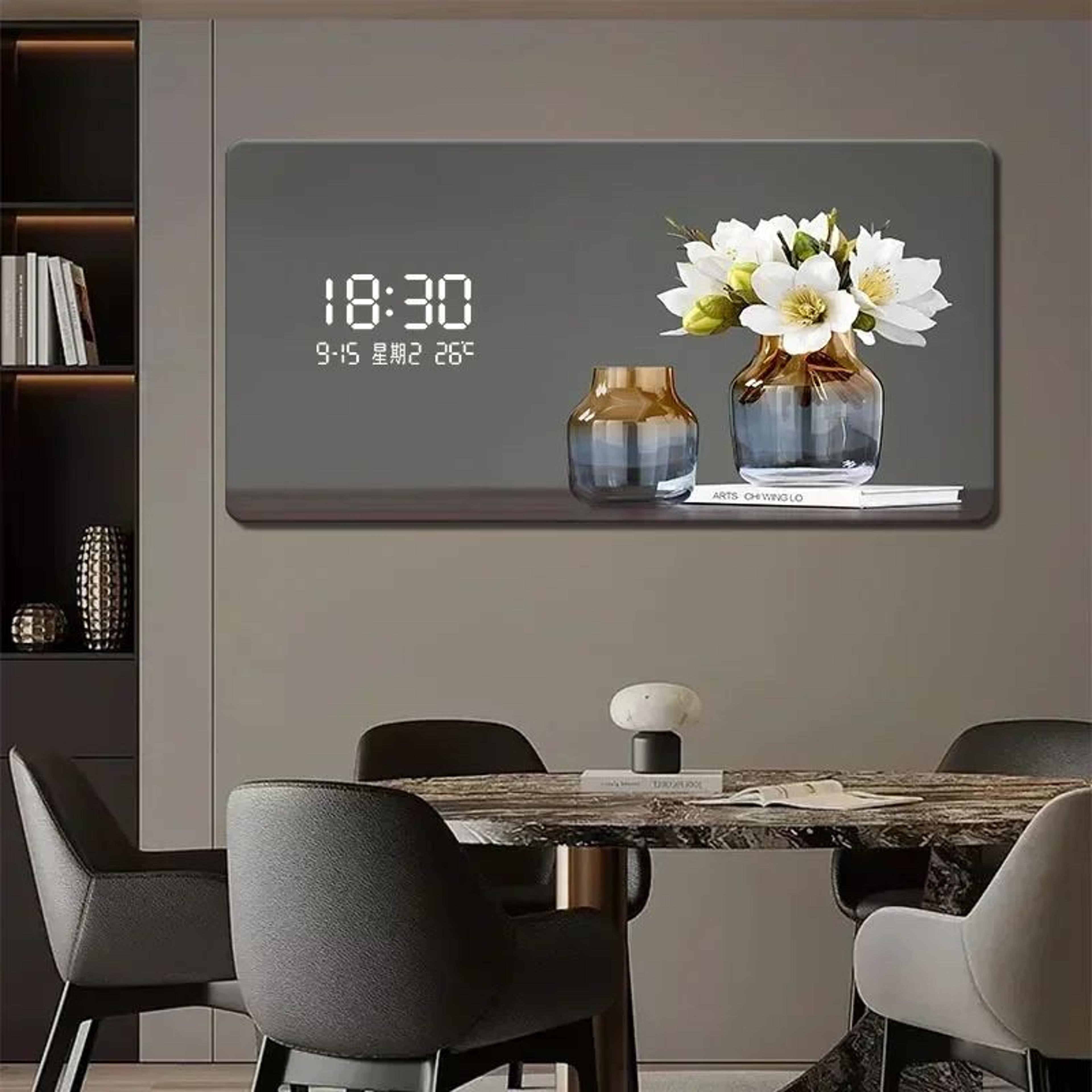 Large Abstract Geometric Wall Clock  Luxury Metal Acrylic Quartz Decor For Living Room  Bedroom 4