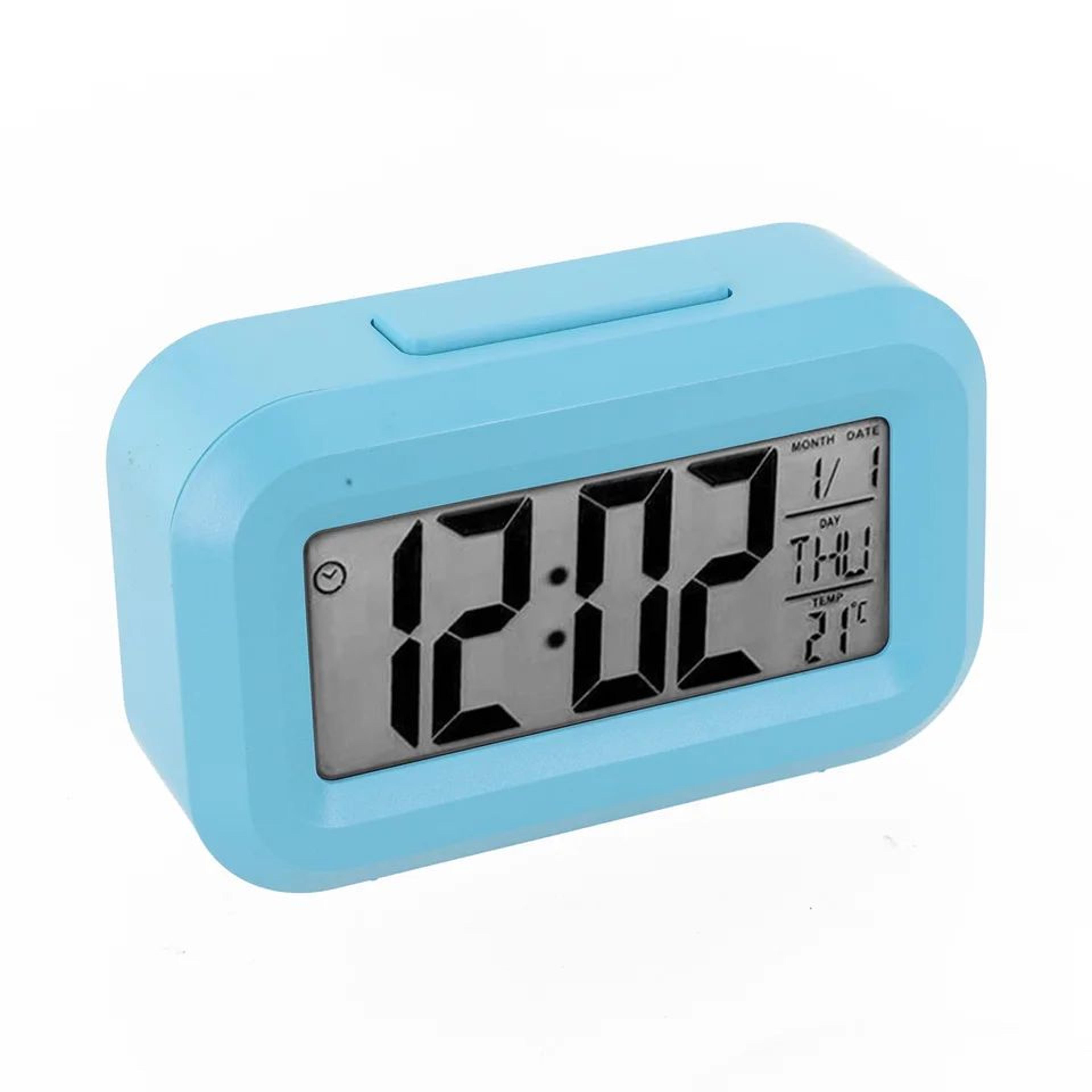 Multifunction Digital Alarm Clock  Compact Desk Clock With Snooze Night Light  Temperature 1