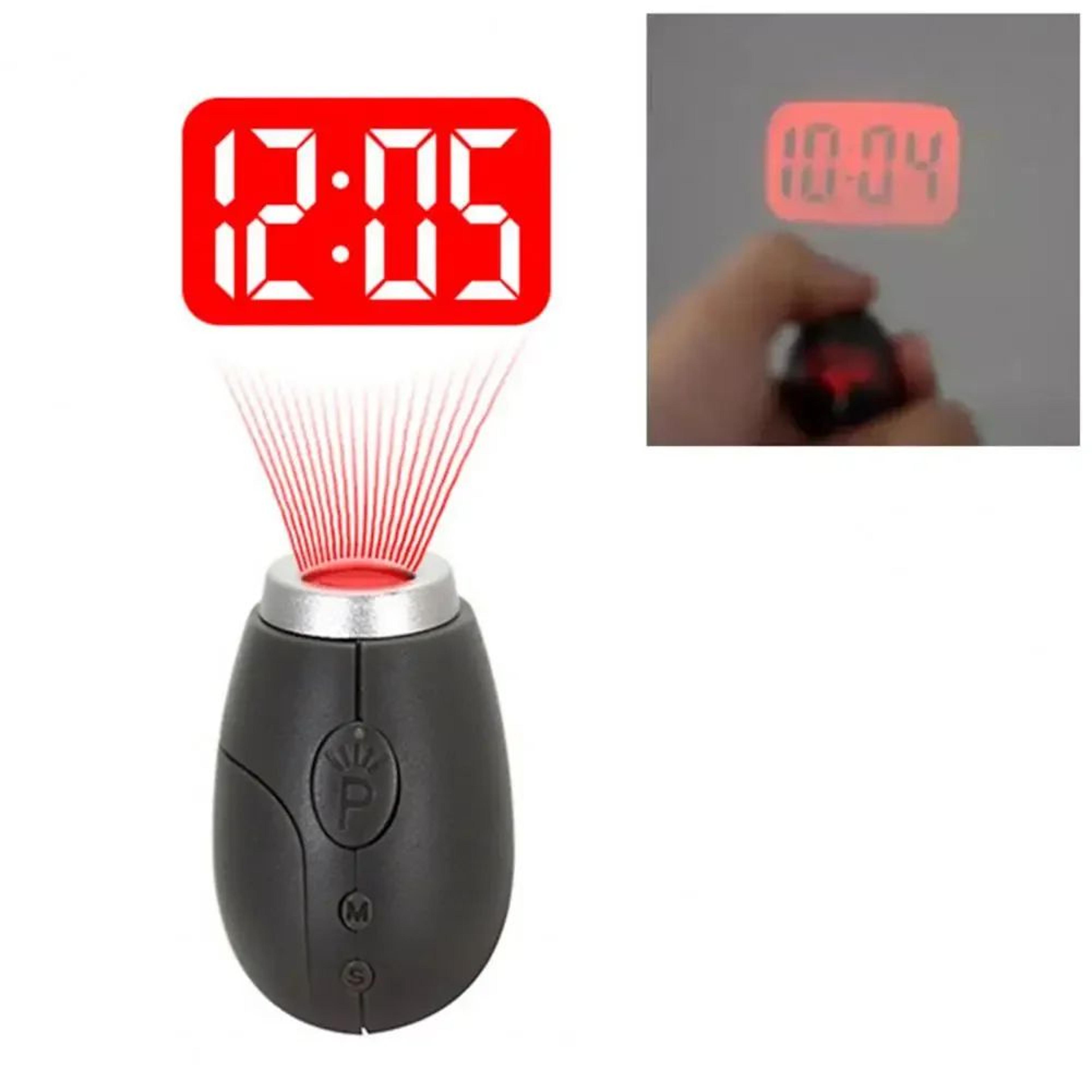 Mini LED Projection Clock  Portable Keychain Digital Time Projector With Flashlight  Lanyard For Tr 1