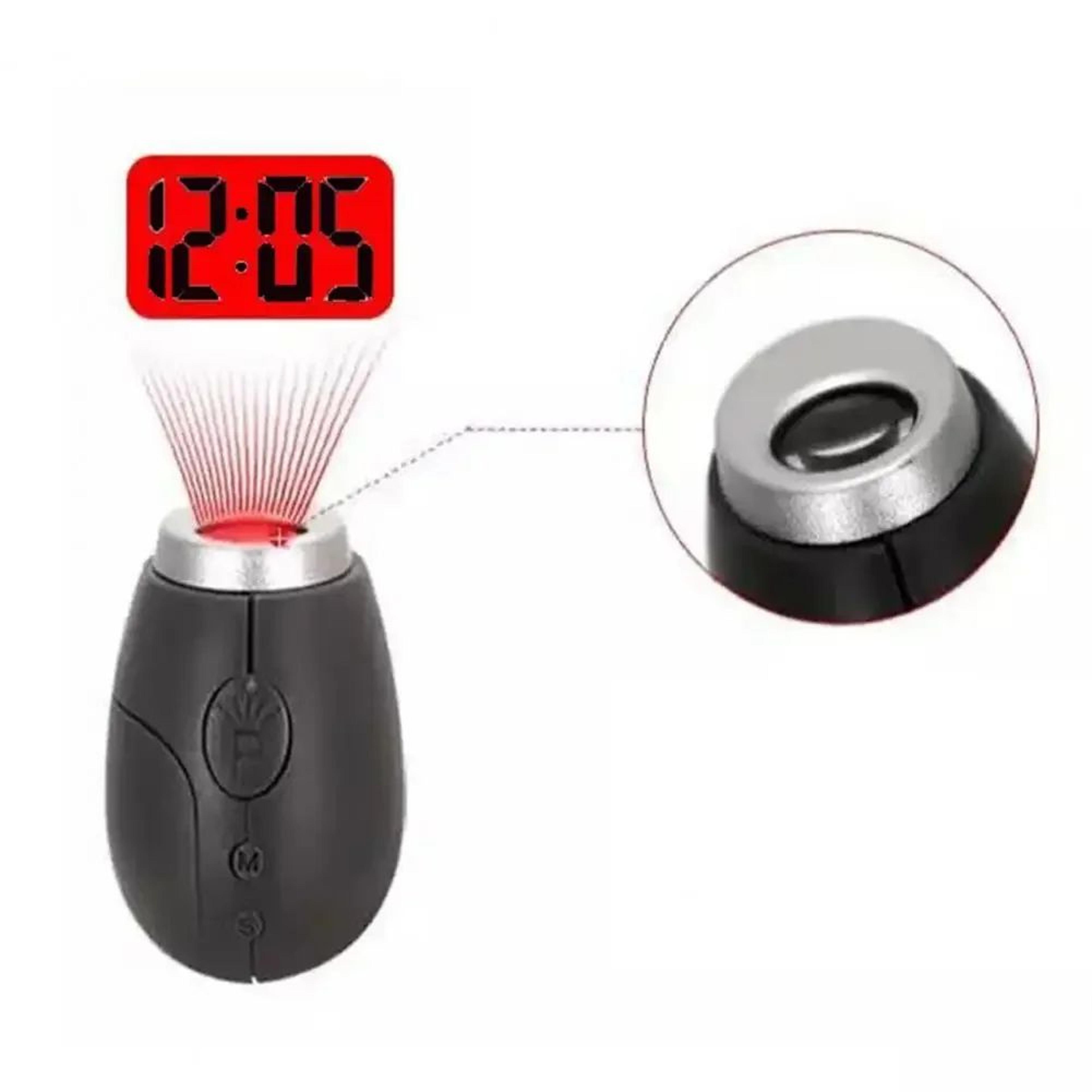 Mini LED Projection Clock  Portable Keychain Digital Time Projector With Flashlight  Lanyard For Tr 3
