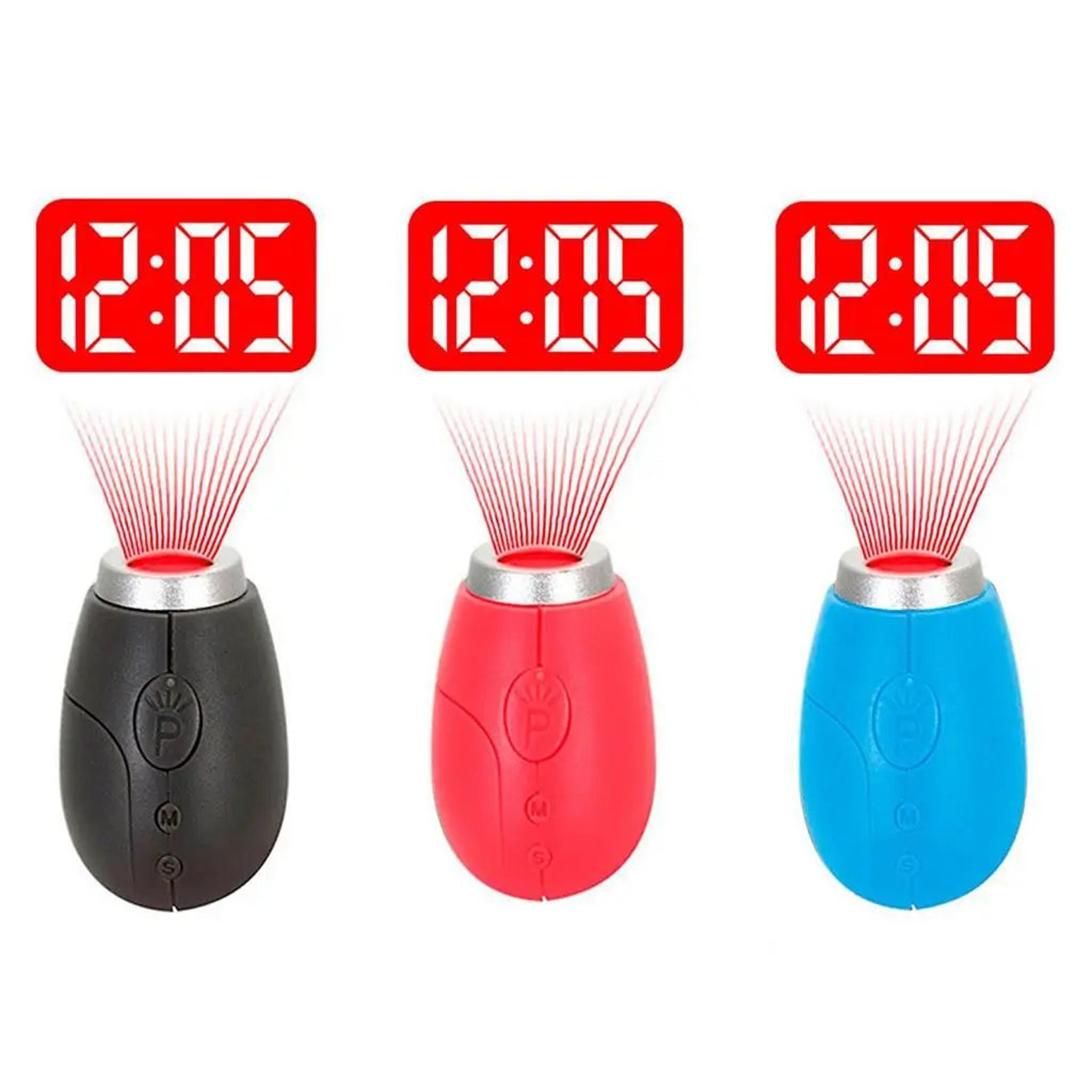 Mini LED Projection Digital Clock  Portable Ceiling Wall Time  Date Display Keychain Lamp For Kids  5