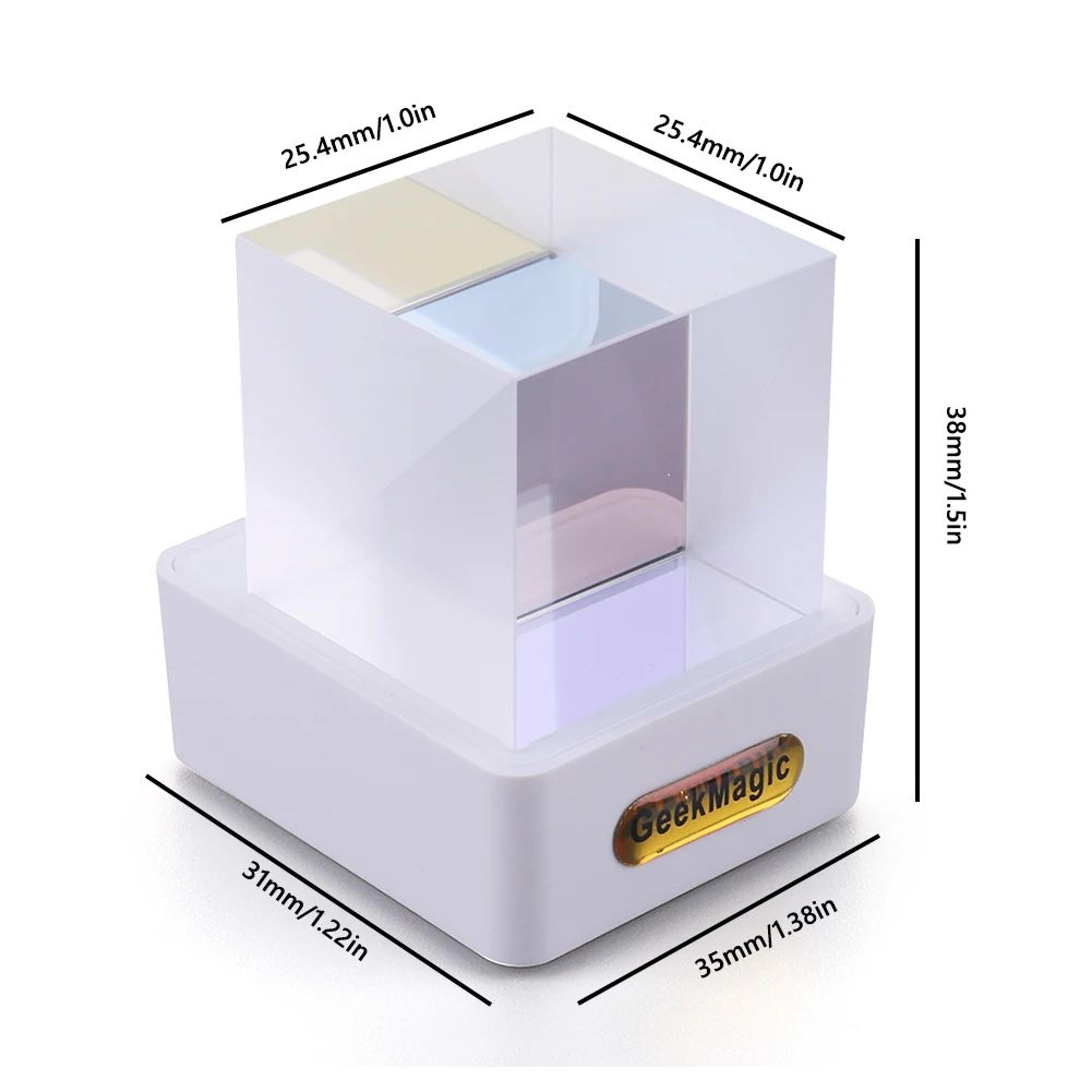 GeekMagic GIFTV Crystal Cube Smart Display  Mini Digital Clock With Weather Holographic GIF Animati 5