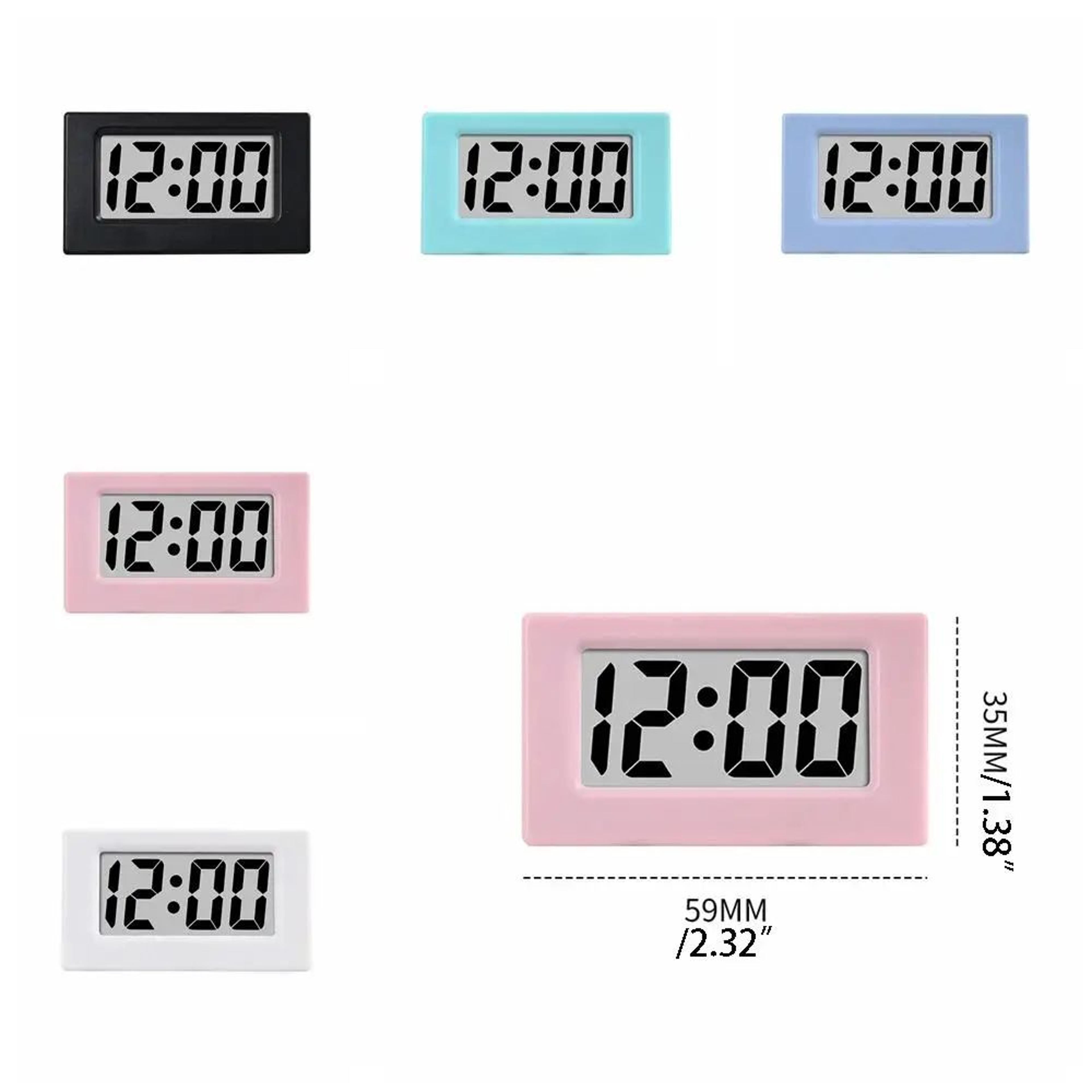 Mini Triangle Digital Desk Clock  Cute Silent Compact Time Display For Bedroom Office Home Desk Dec 4