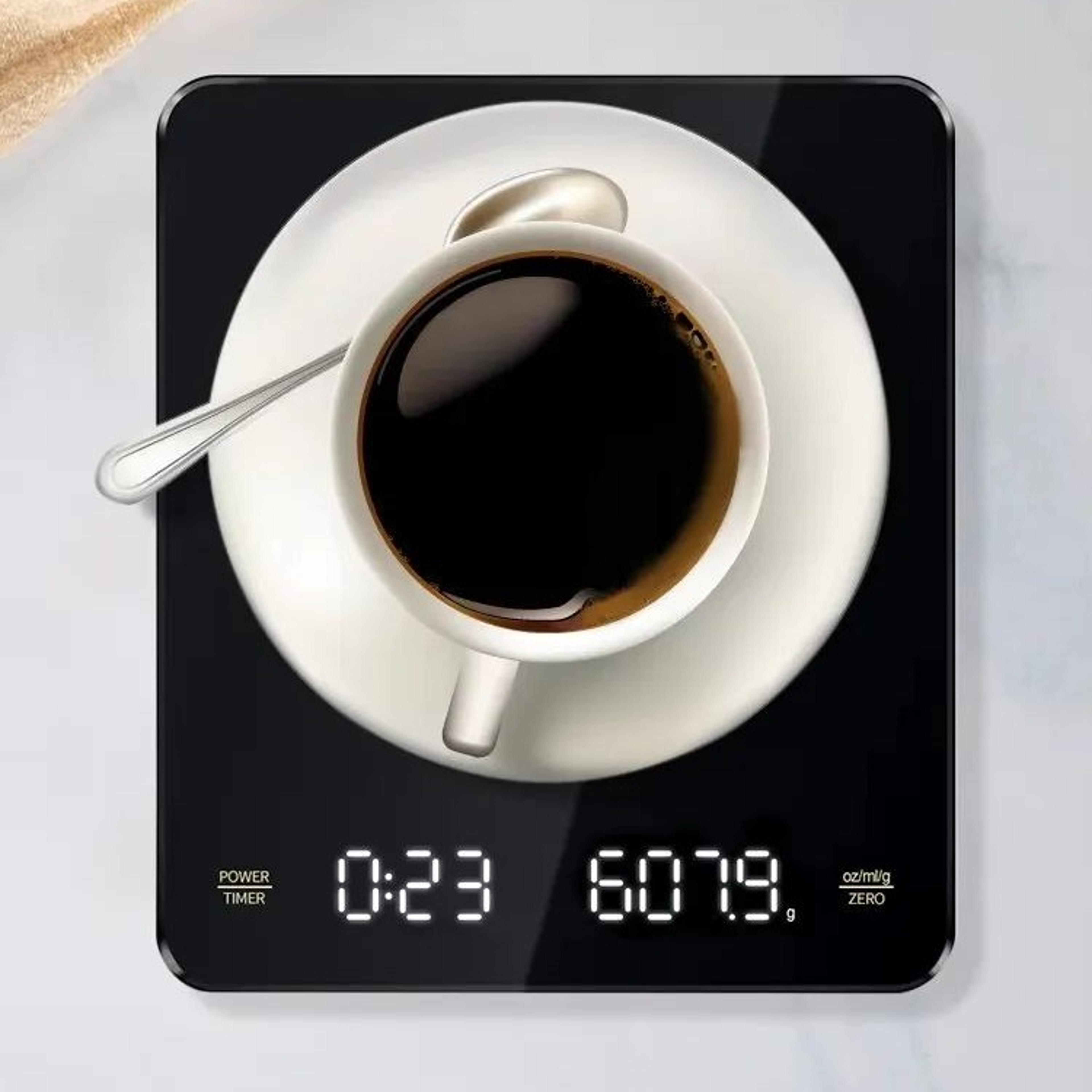 digital coffee scale – 0.1g precision espresso timer, usb-c rechargeable lcd kitchen scale for brewing & pour over