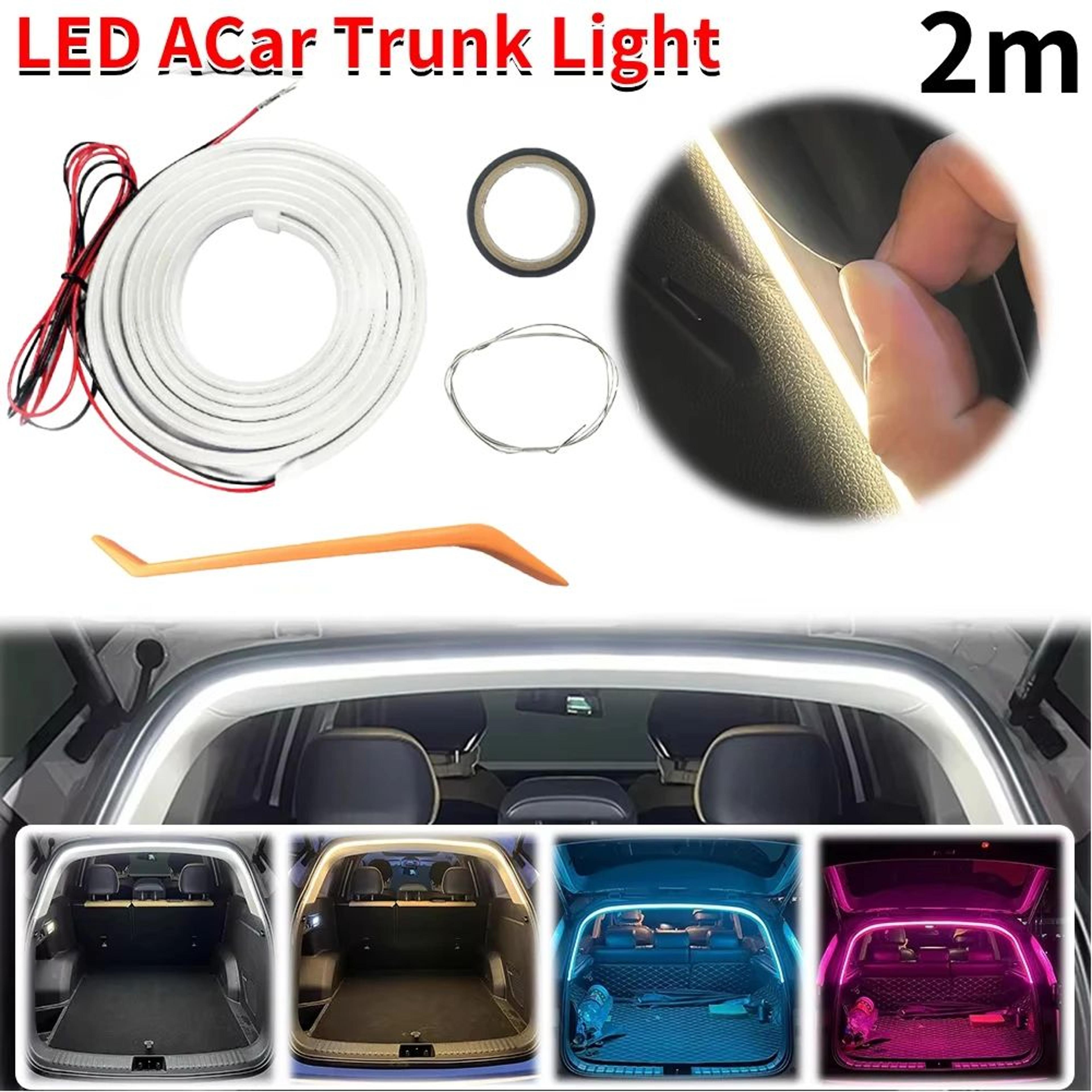 led auto sensor trunk light strip – 6.6/13.1 ft self-adhesive dynamic ambient tail lighting for sedan suv pickup