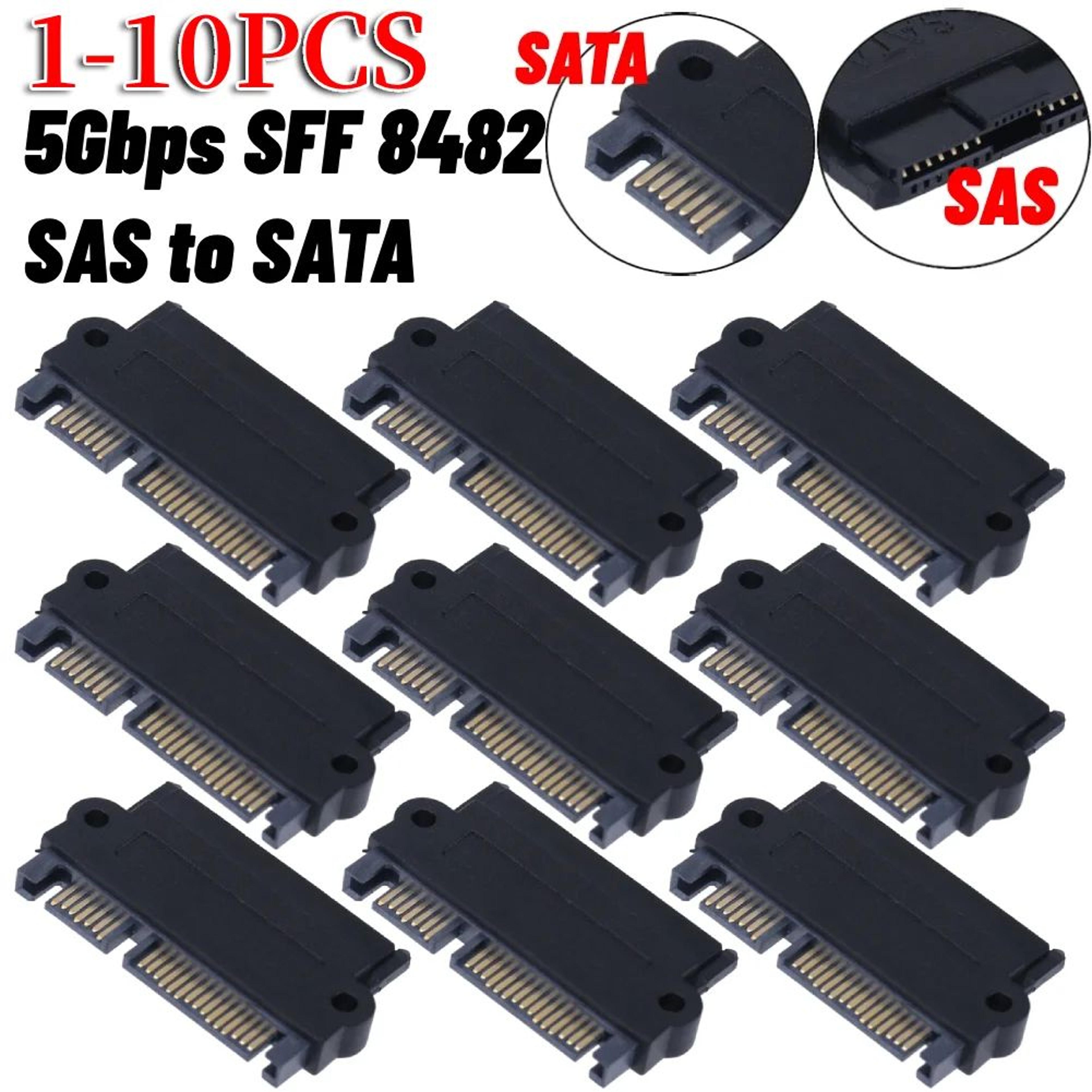 sff-8482 sas to sata adapter – 180° straight head hard drive converter for motherboard sata 3 connection up to 6gbps