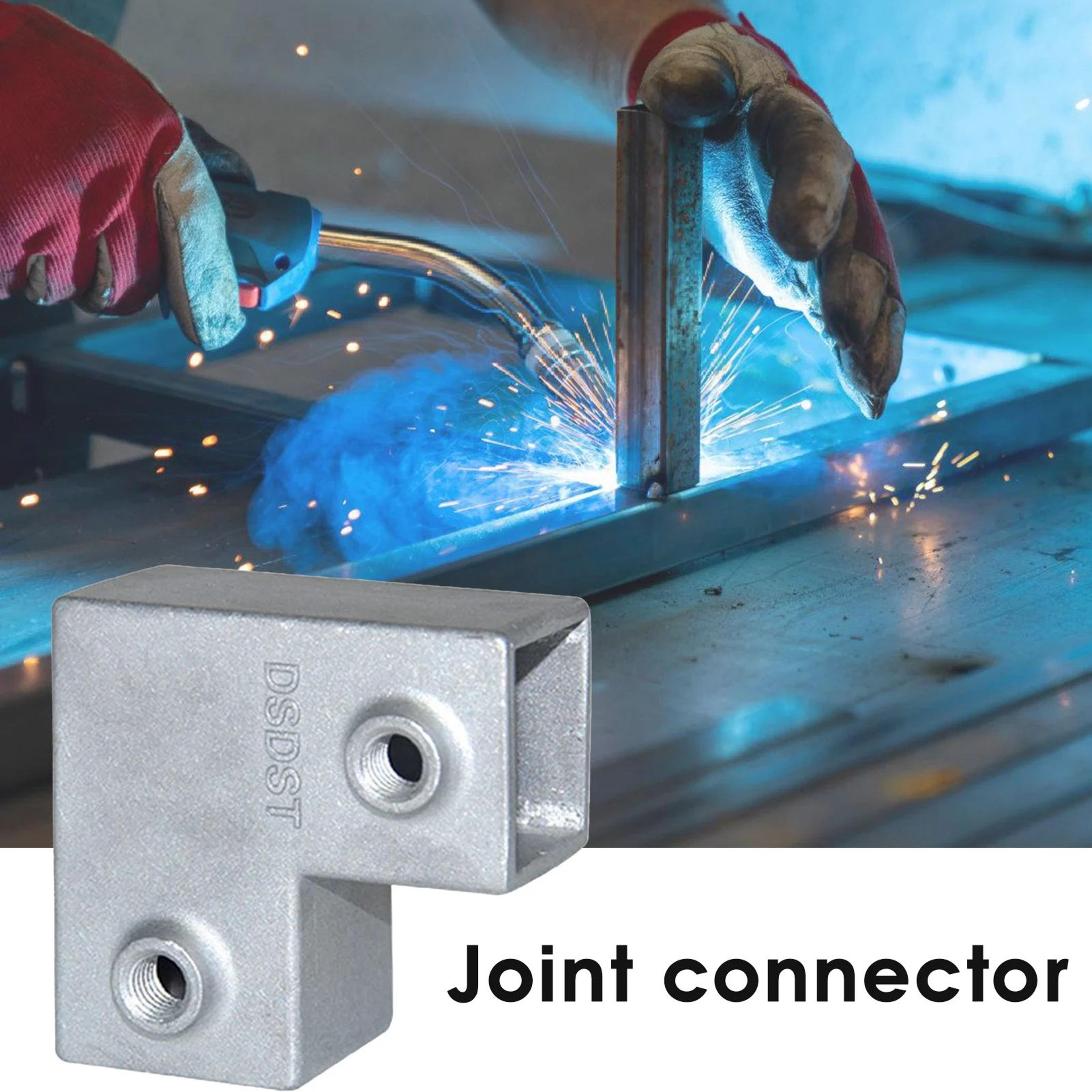 aluminum square tube elbow connector – clamp fitting for chain fences guardrails wardrobes & diy projects
