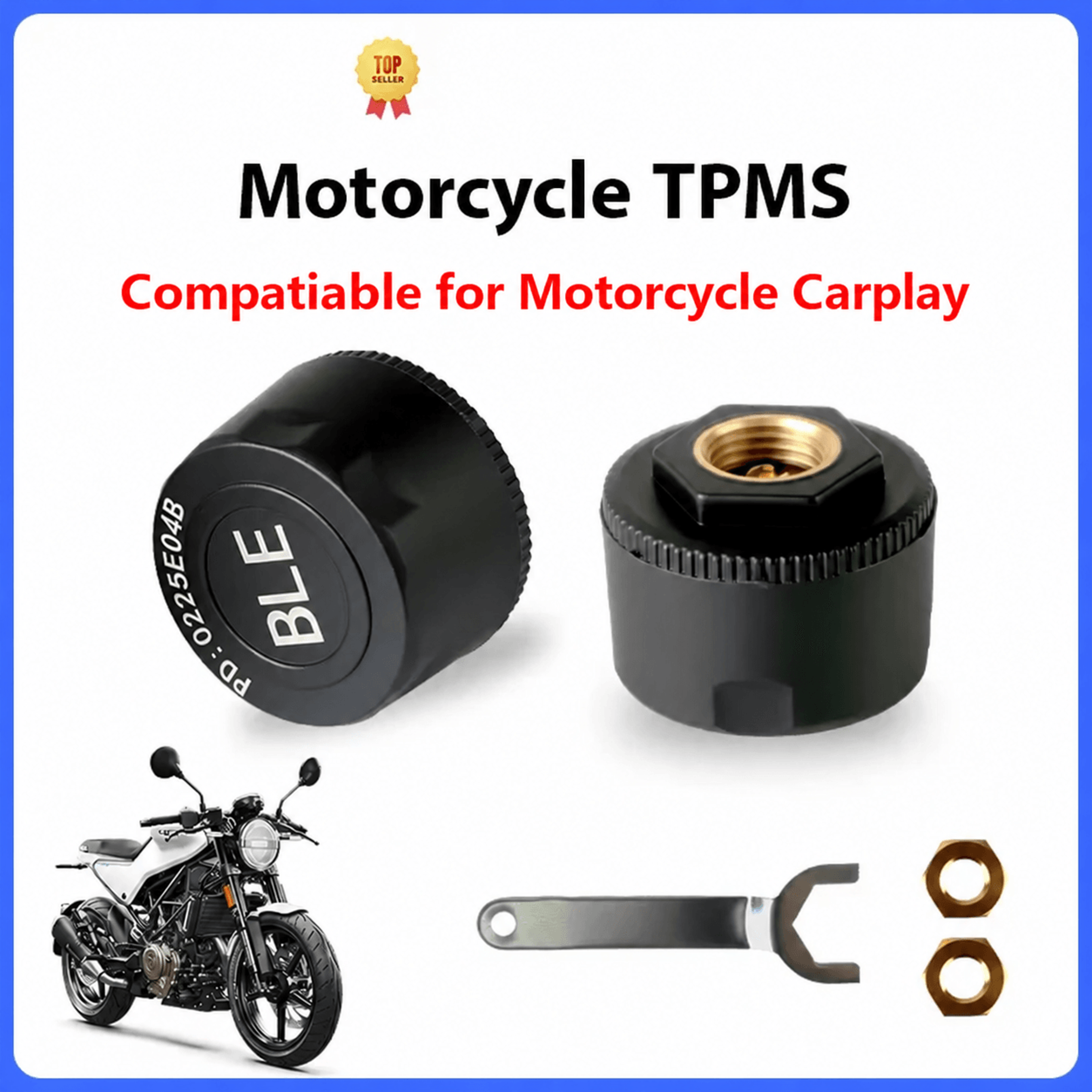 motorcycle tpms sensors – tire pressure tracking for mt-00/03/04/06/07/10 carplay units with existing tpms app support